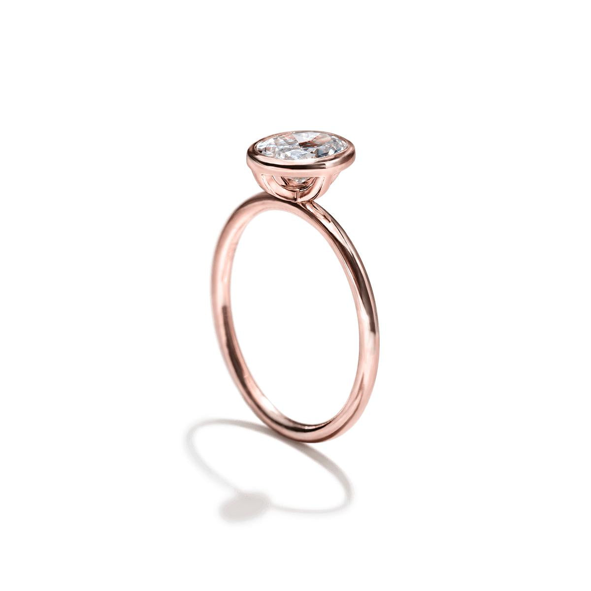 Bezel Engagement Ring-Unbridaled Collective