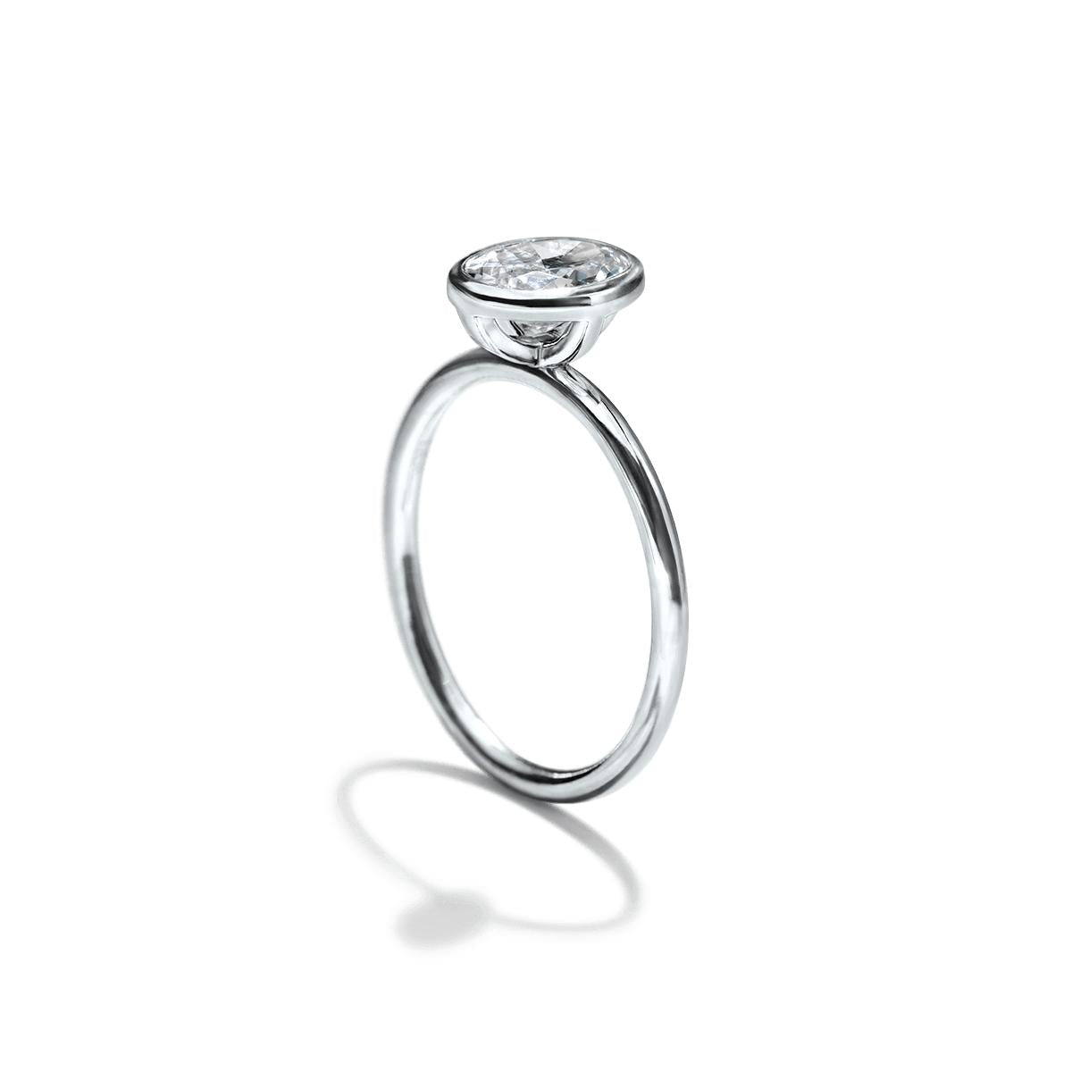 Bezel Engagement Ring-Unbridaled Collective