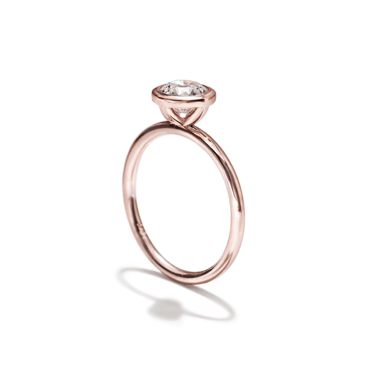 Bezel Engagement Ring-Unbridaled Collective