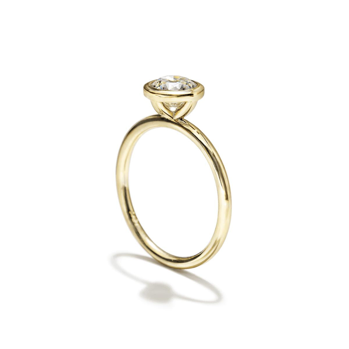 Bezel Engagement Ring-Unbridaled Collective