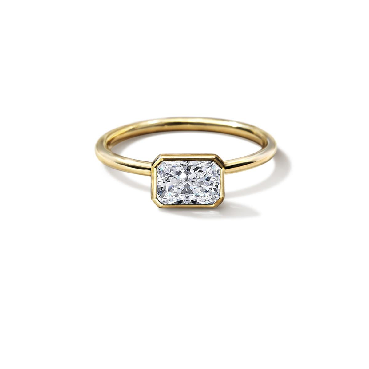 Bezel Engagement Ring-Unbridaled Collective