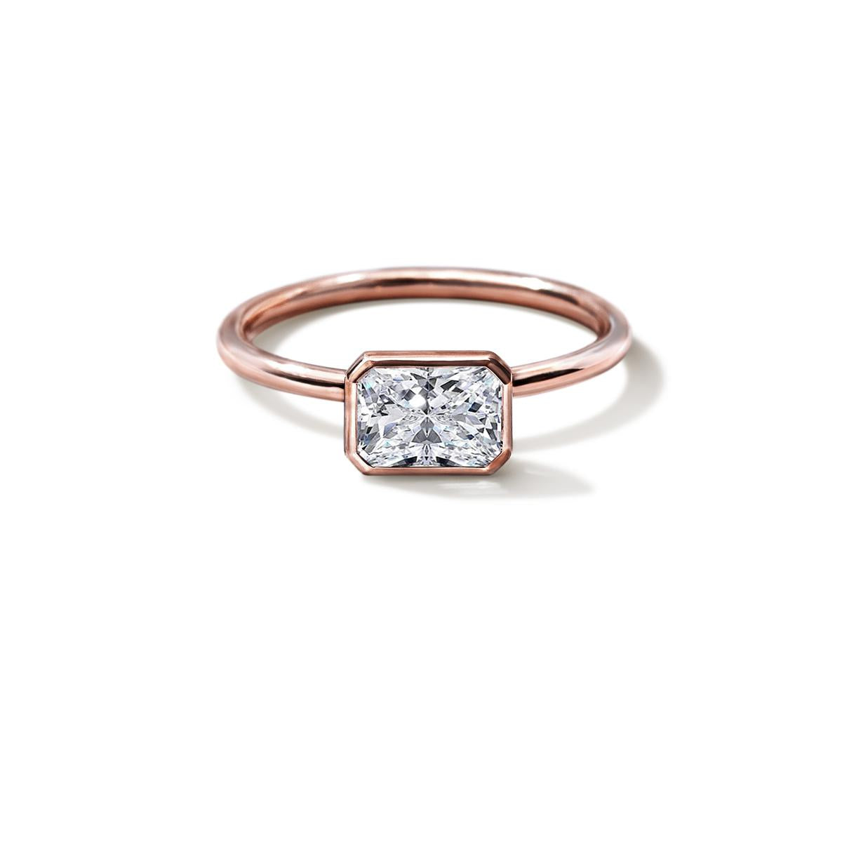 Bezel Engagement Ring-Unbridaled Collective