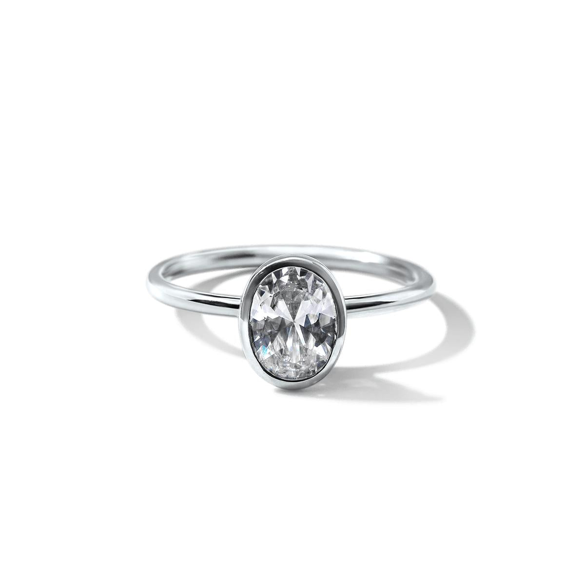 Bezel Engagement Ring-Unbridaled Collective