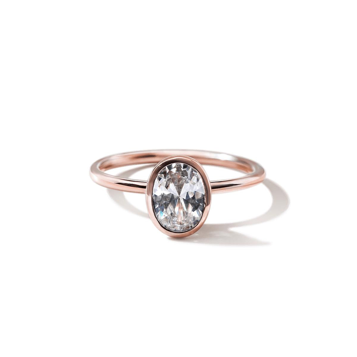 Bezel Engagement Ring-Unbridaled Collective