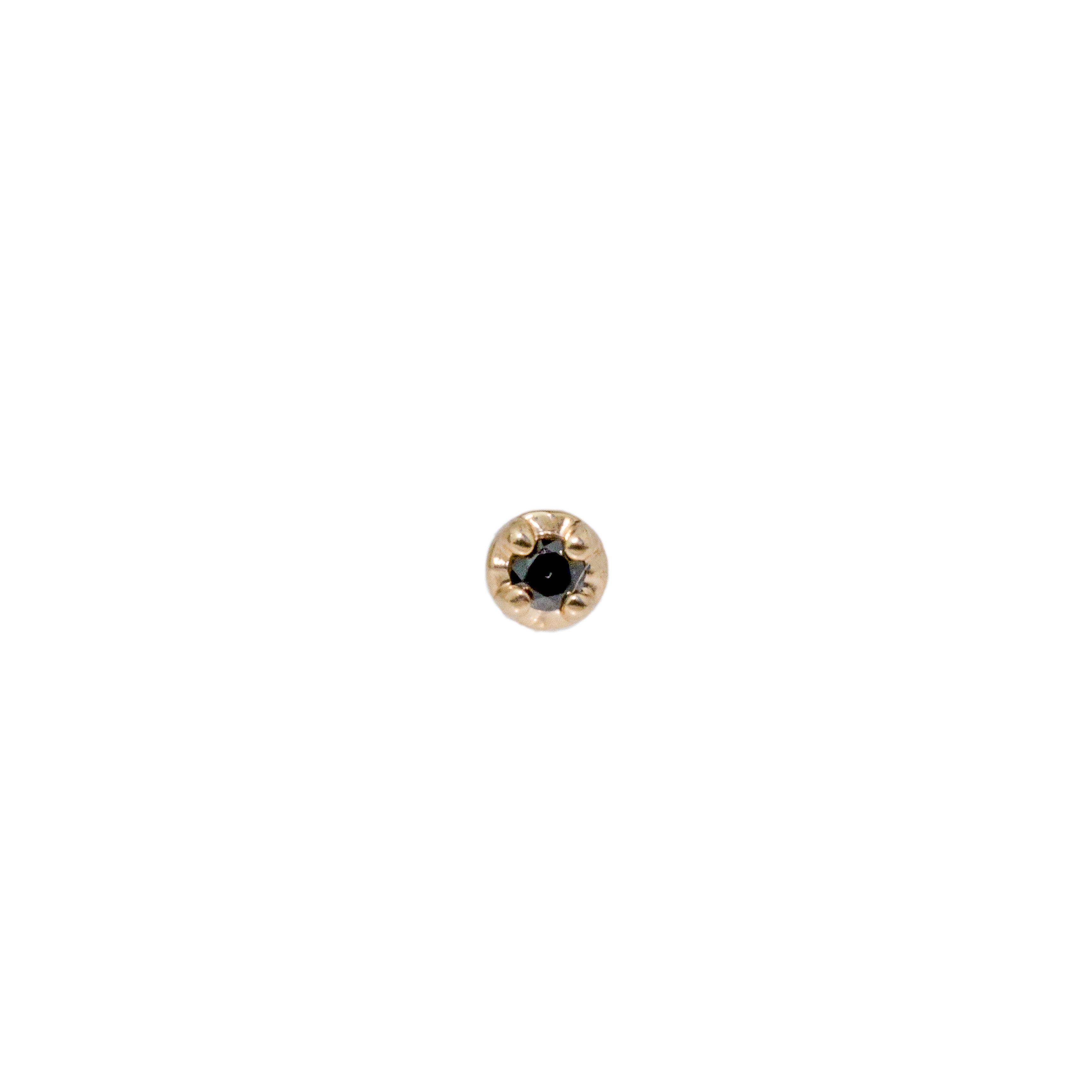 Bitty Black Diamond Stud-Aili