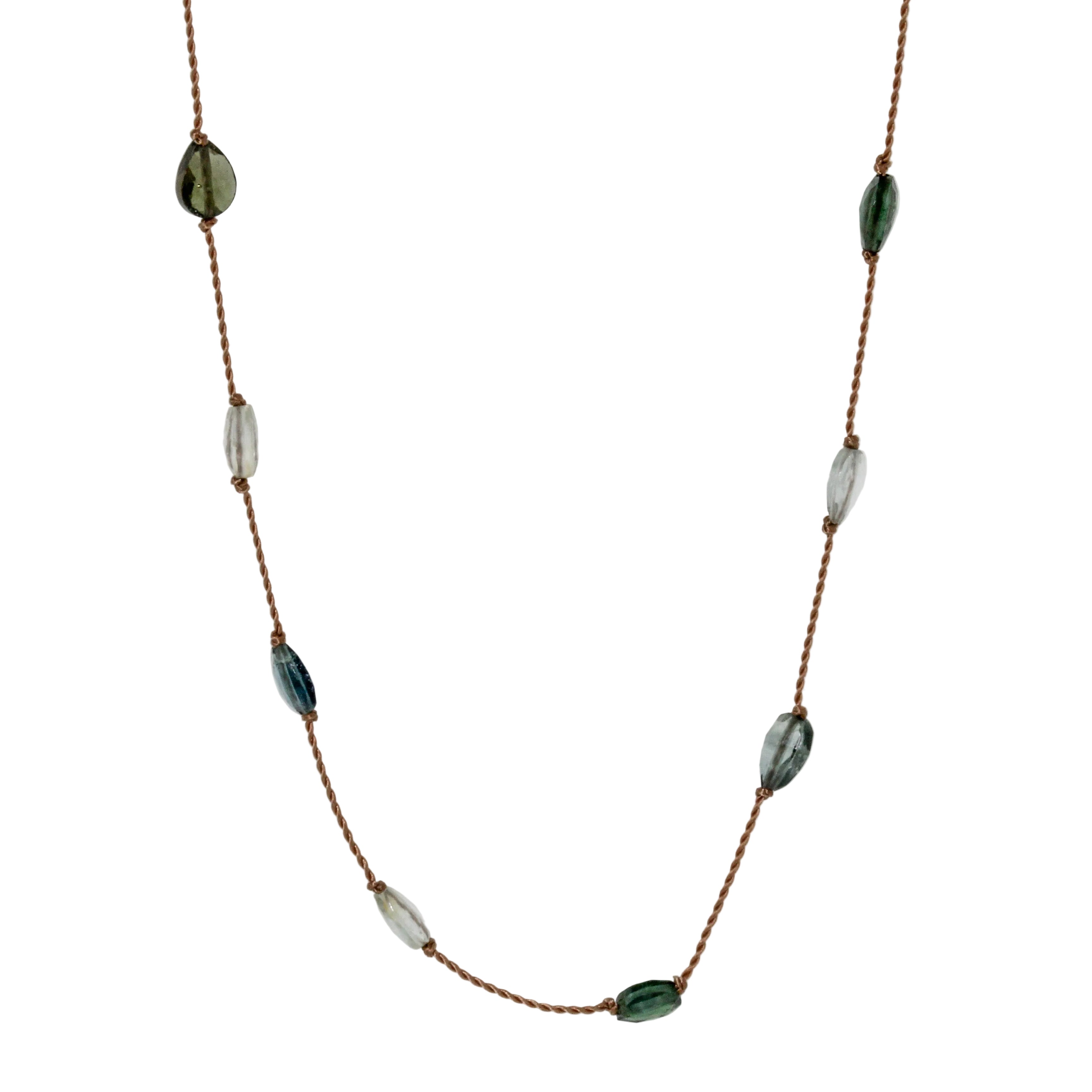 Blue-Green Tourmaline Necklace-Margaret Solow