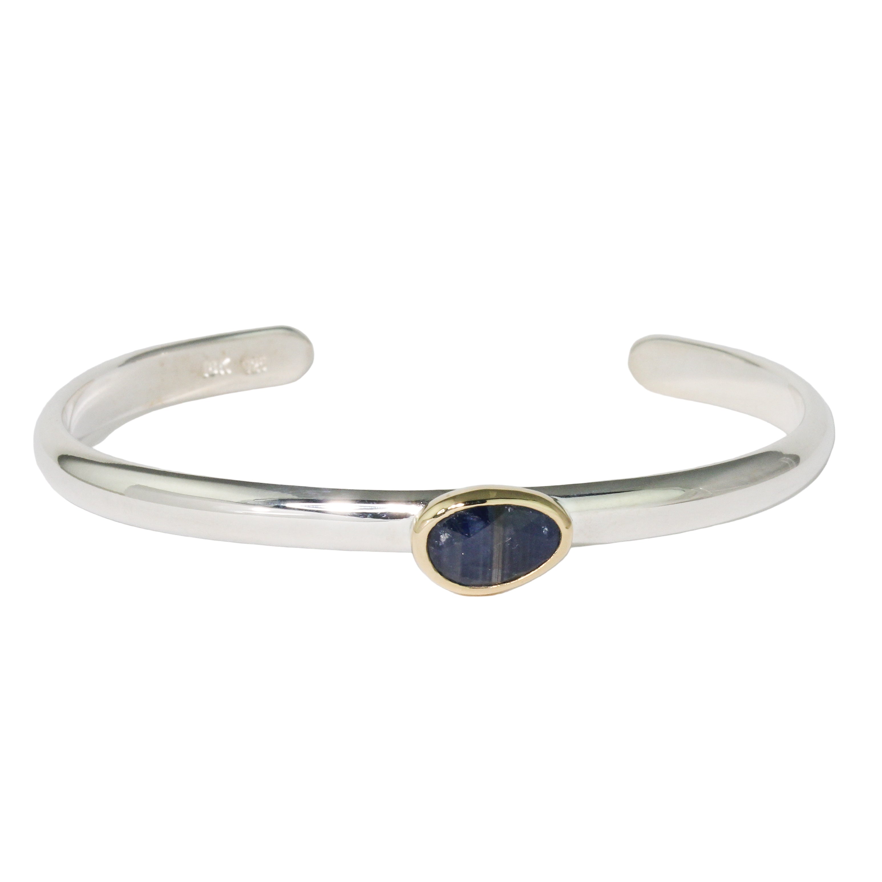 Blue Sapphire Cuff Bracelet-Sara Thompson
