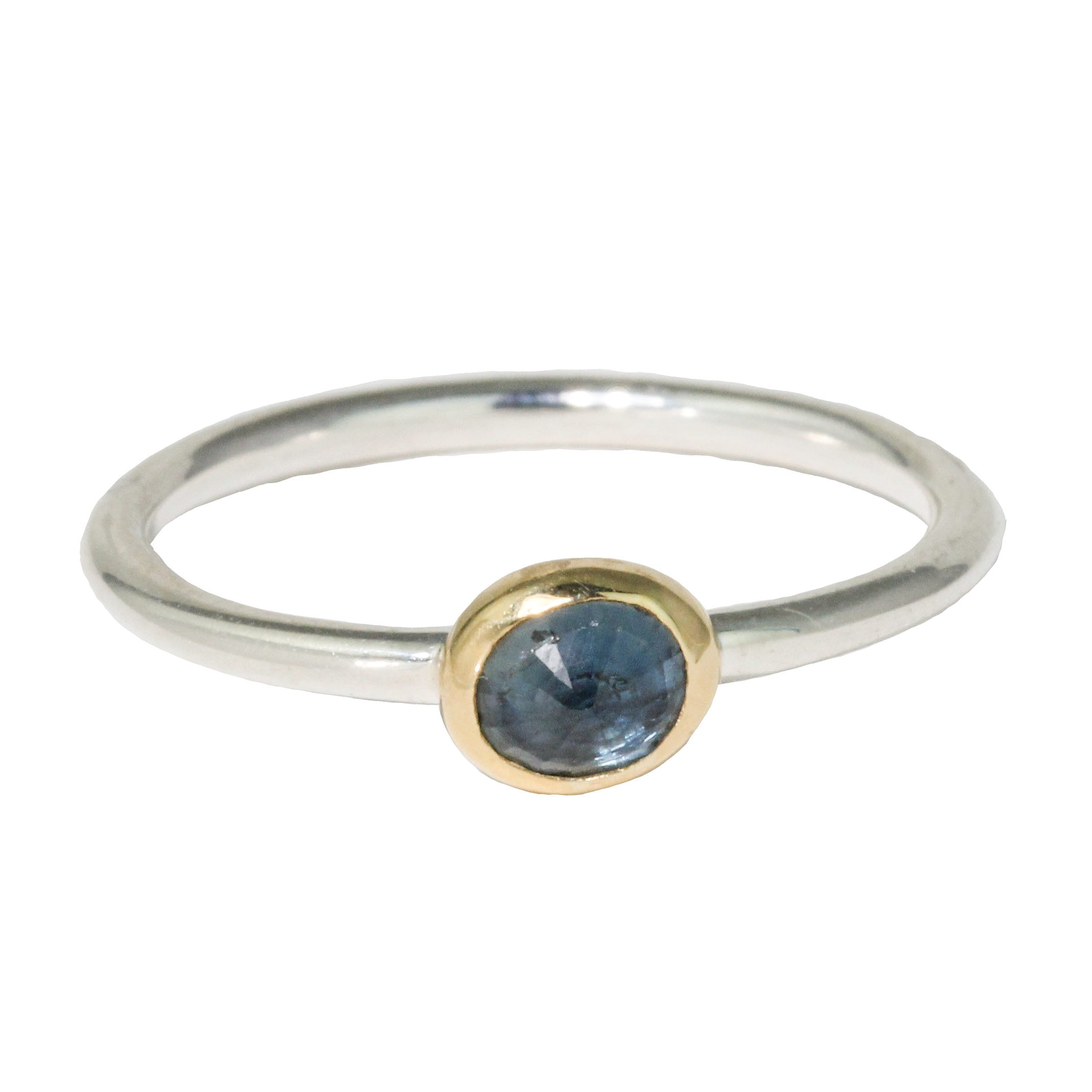 Blue Sapphire Stacking Ring-Sara Thompson