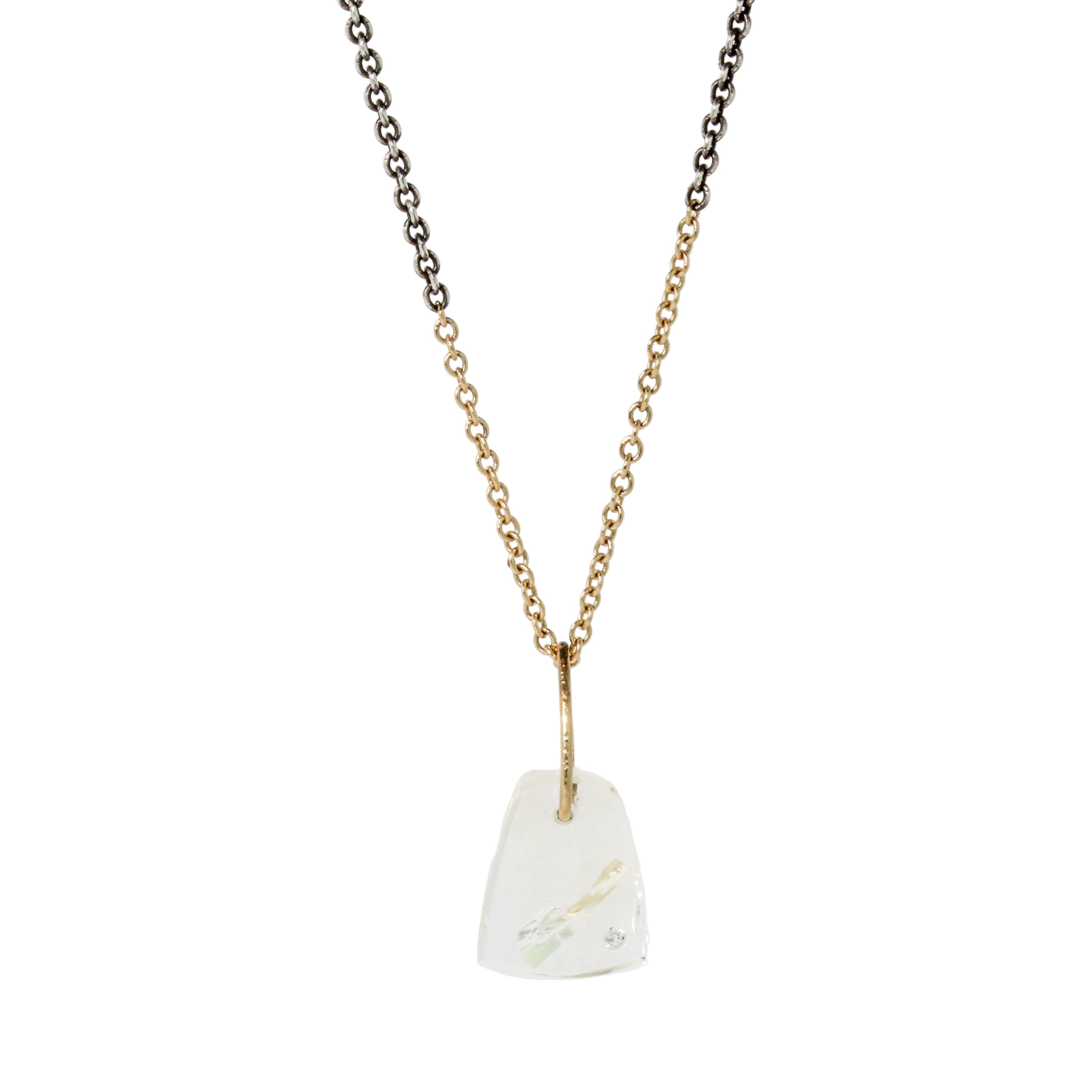 Citrine Prism Necklace-Karin Luvaas