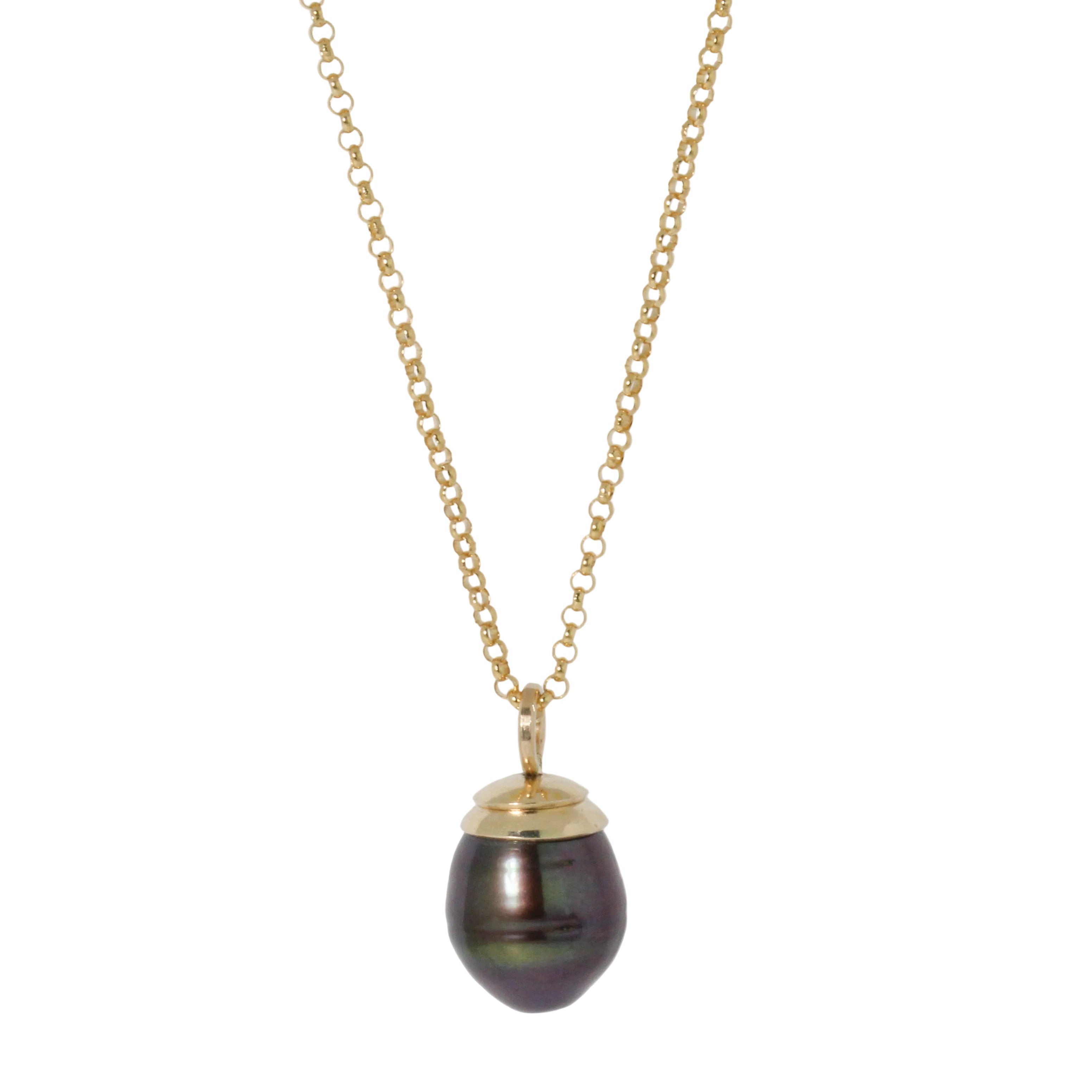 Cleo Peacock Pearl Necklace-Lulu Designs