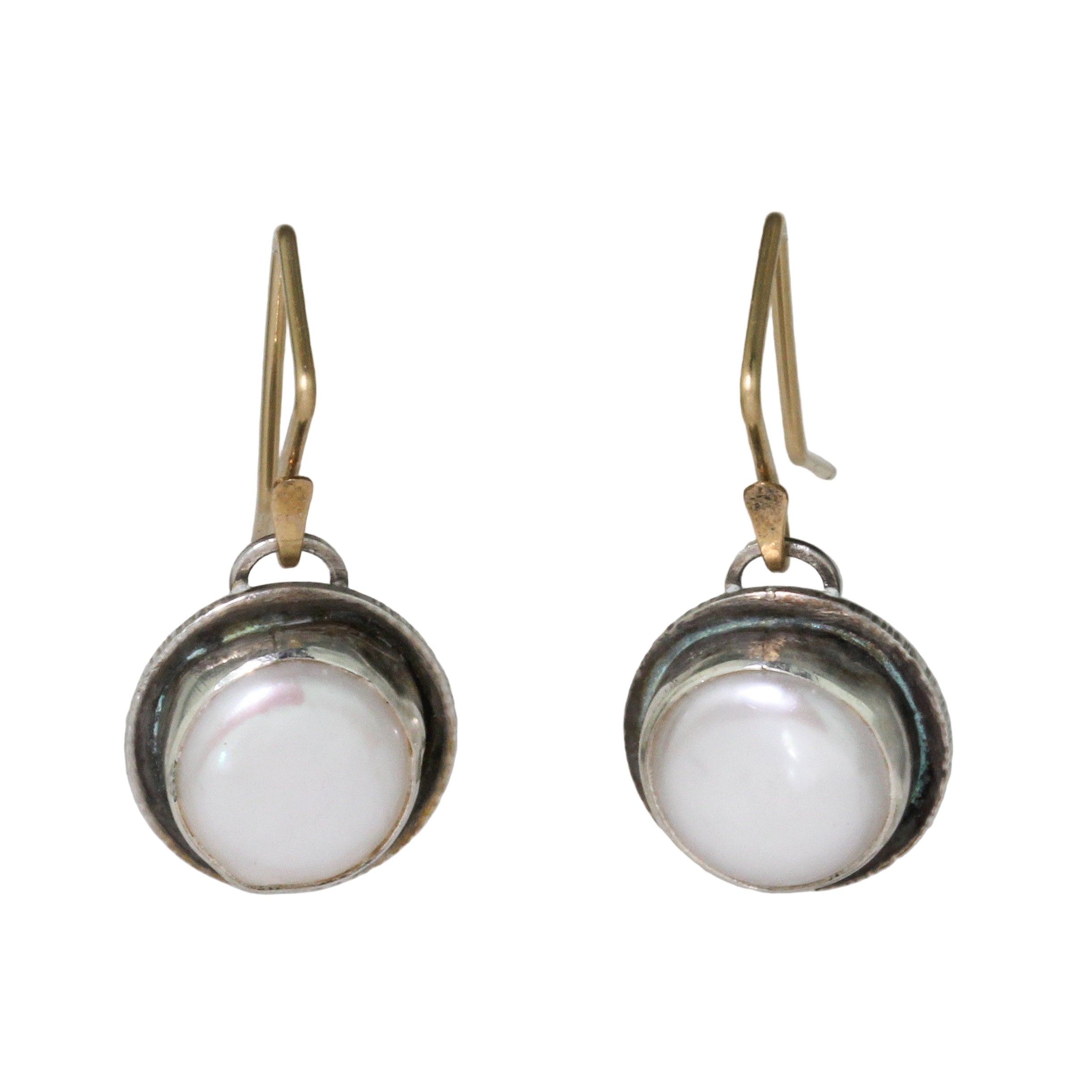 Coin Pearl Earrings-Glacier Lily