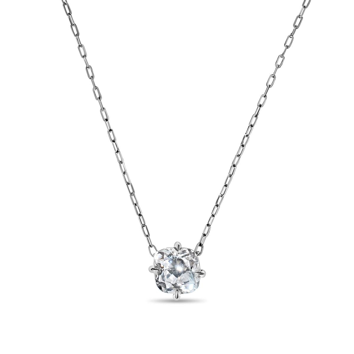 Cushion Diamond Pendant Necklace-Unbridaled Collective