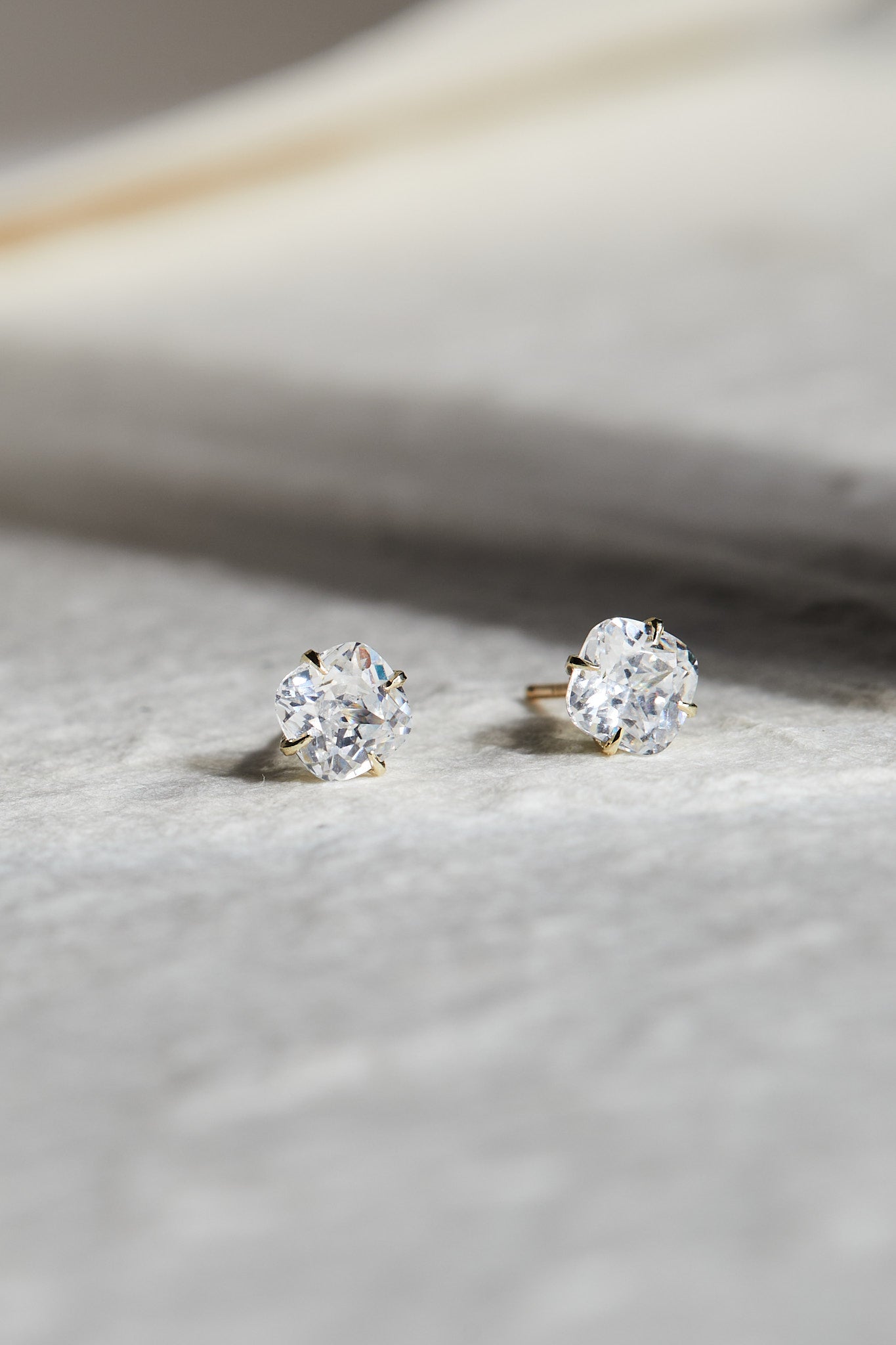 Cushion Diamond Stud Earrings-Unbridaled Collective