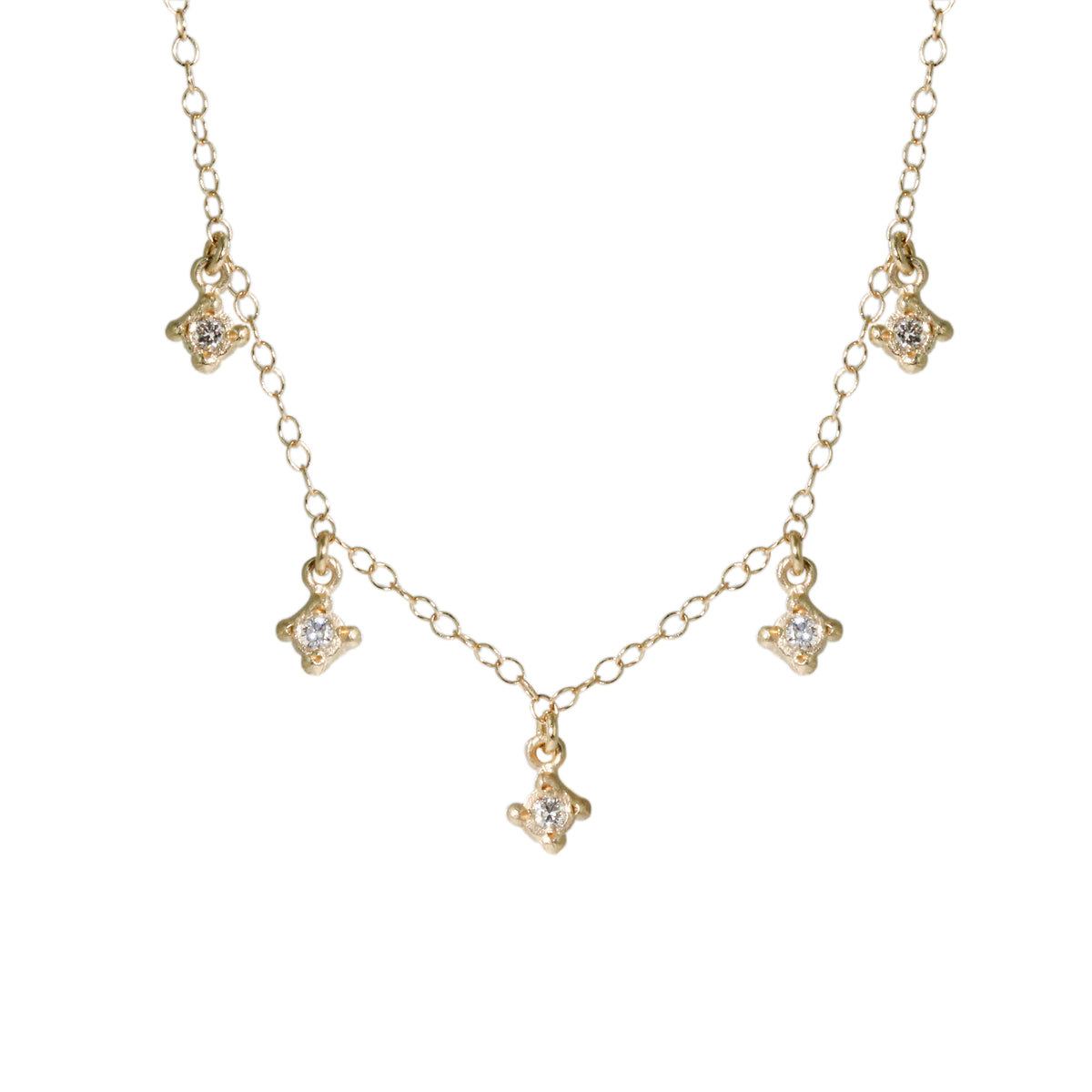 Victoria Cunningham Diamond Drops Necklace
