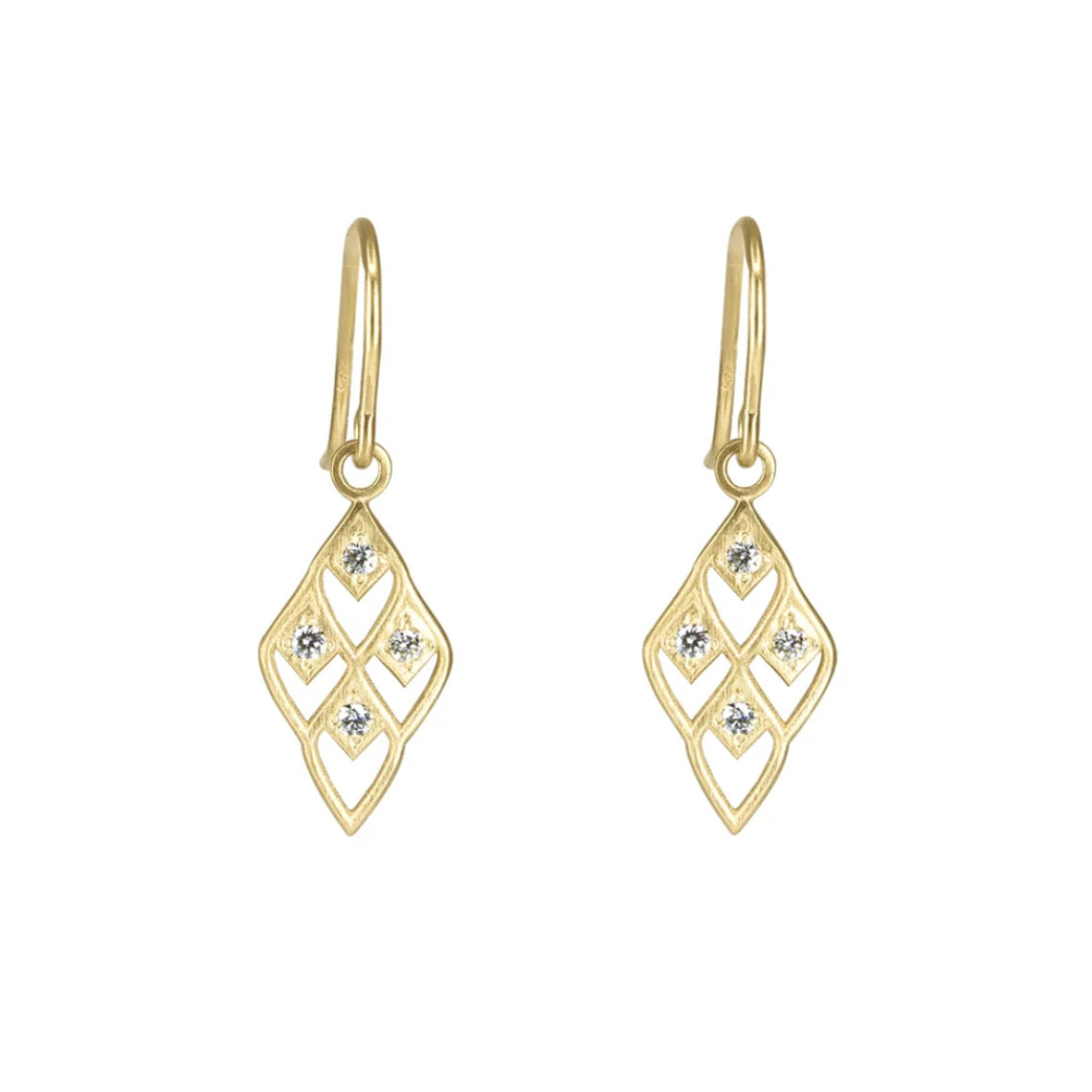 Diamond Lace Earrings-Adel Chefridi