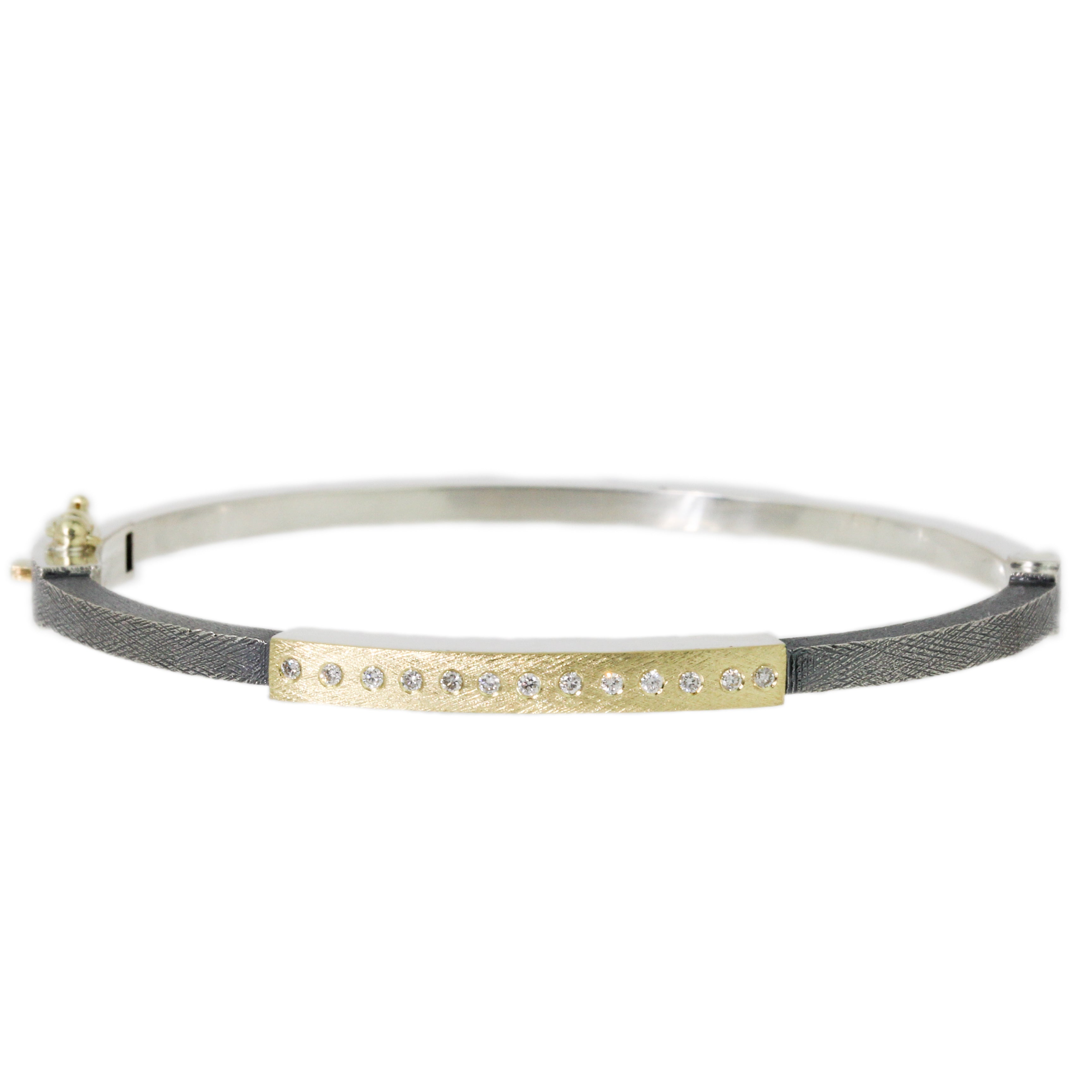 Diana 13 Diamond Yellow Gold Bracelet-Rene Escobar
