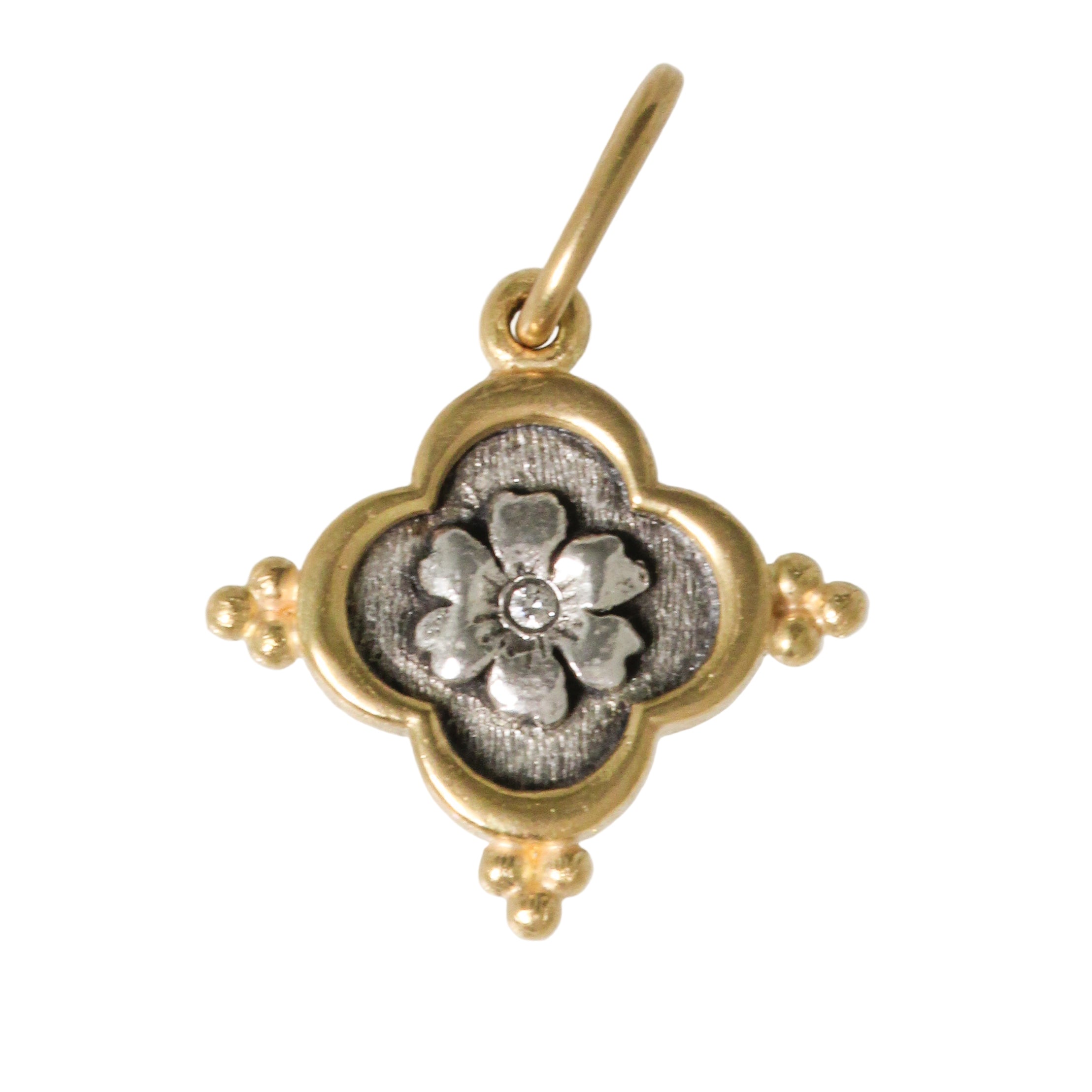 Double Icon Flower + Dragonfly Charm-Erica Molinari