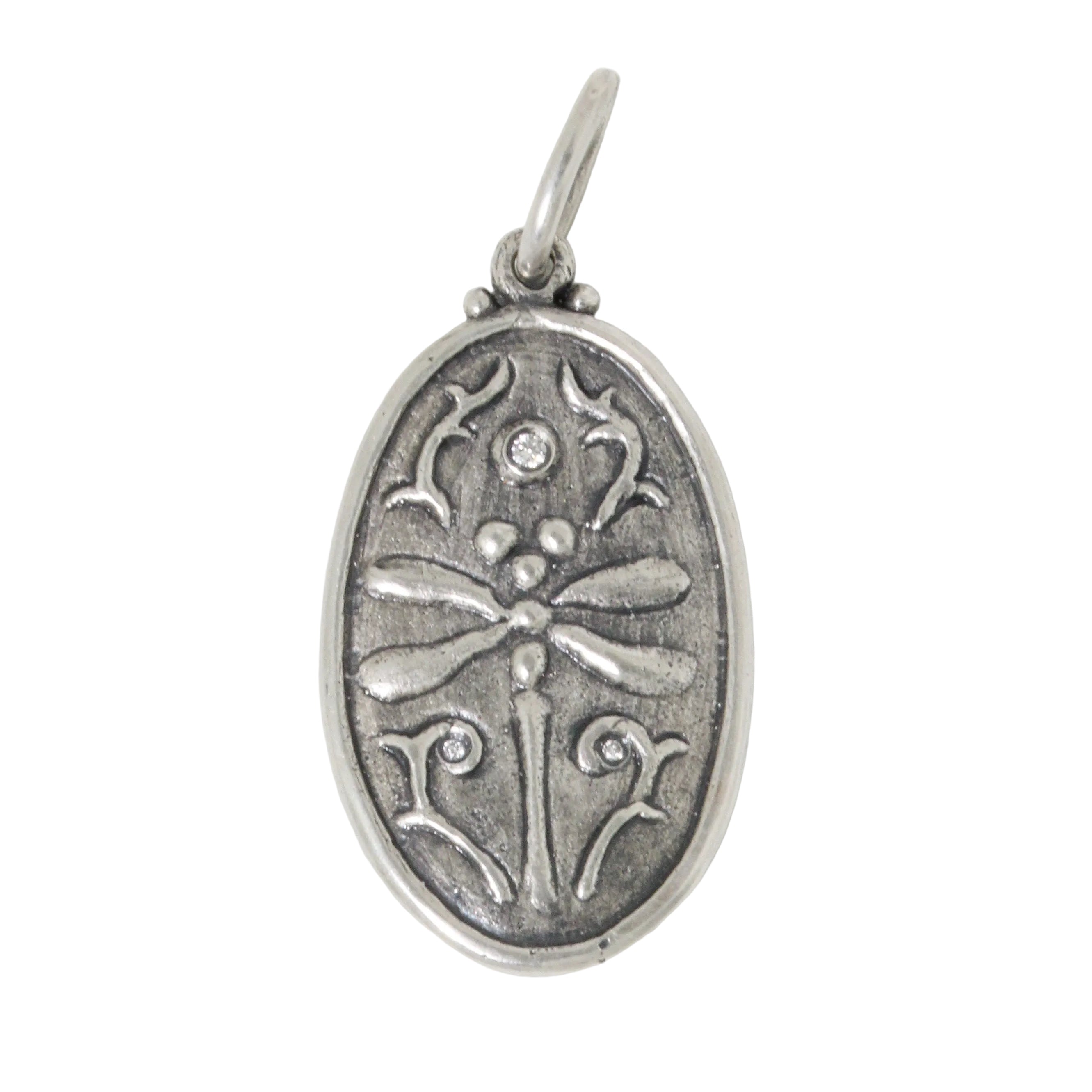 Dragonfly and Wheat Charm-Erica Molinari