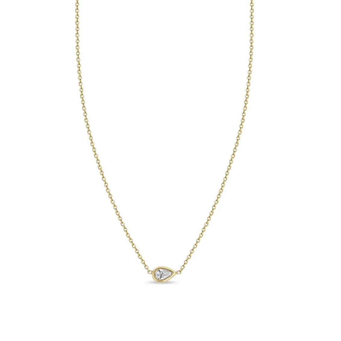 East West Diamond Necklace-Zoë Chicco