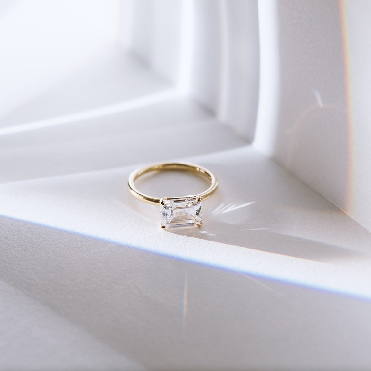 East-West Engagement Ring-Unbridaled Collective