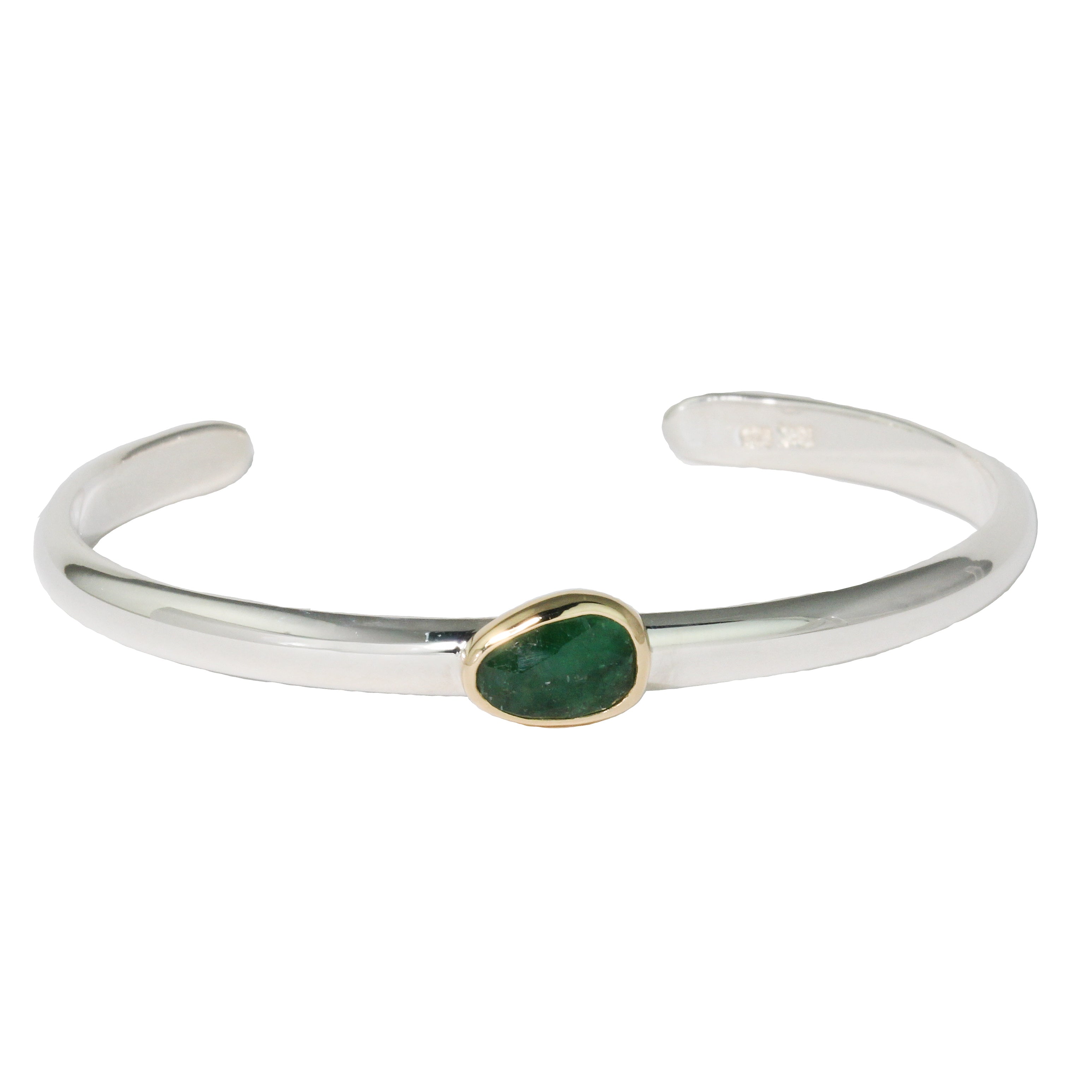Emerald Cuff Bracelet-Sara Thompson