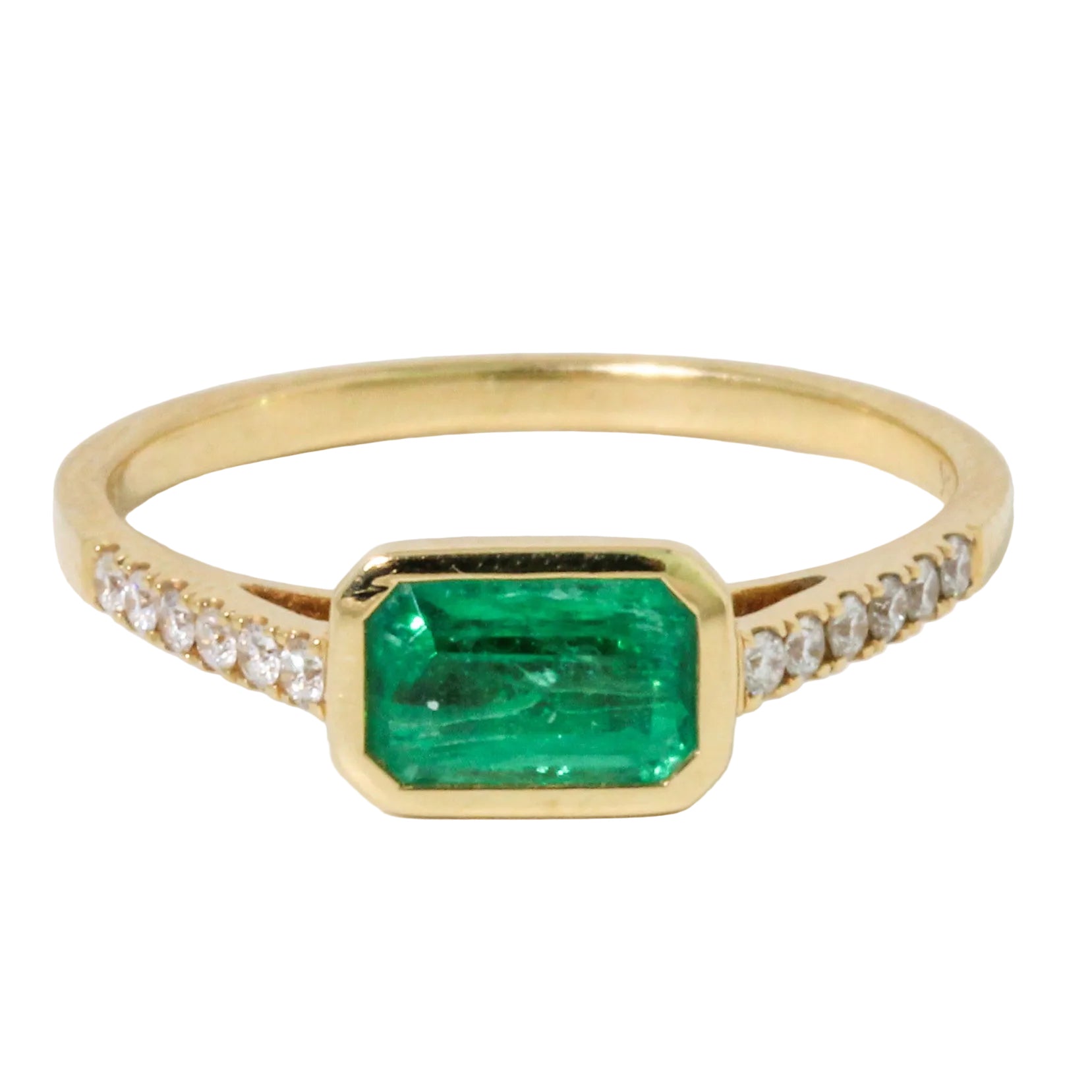 Emerald & Diamond Ring-Kimberly Collins