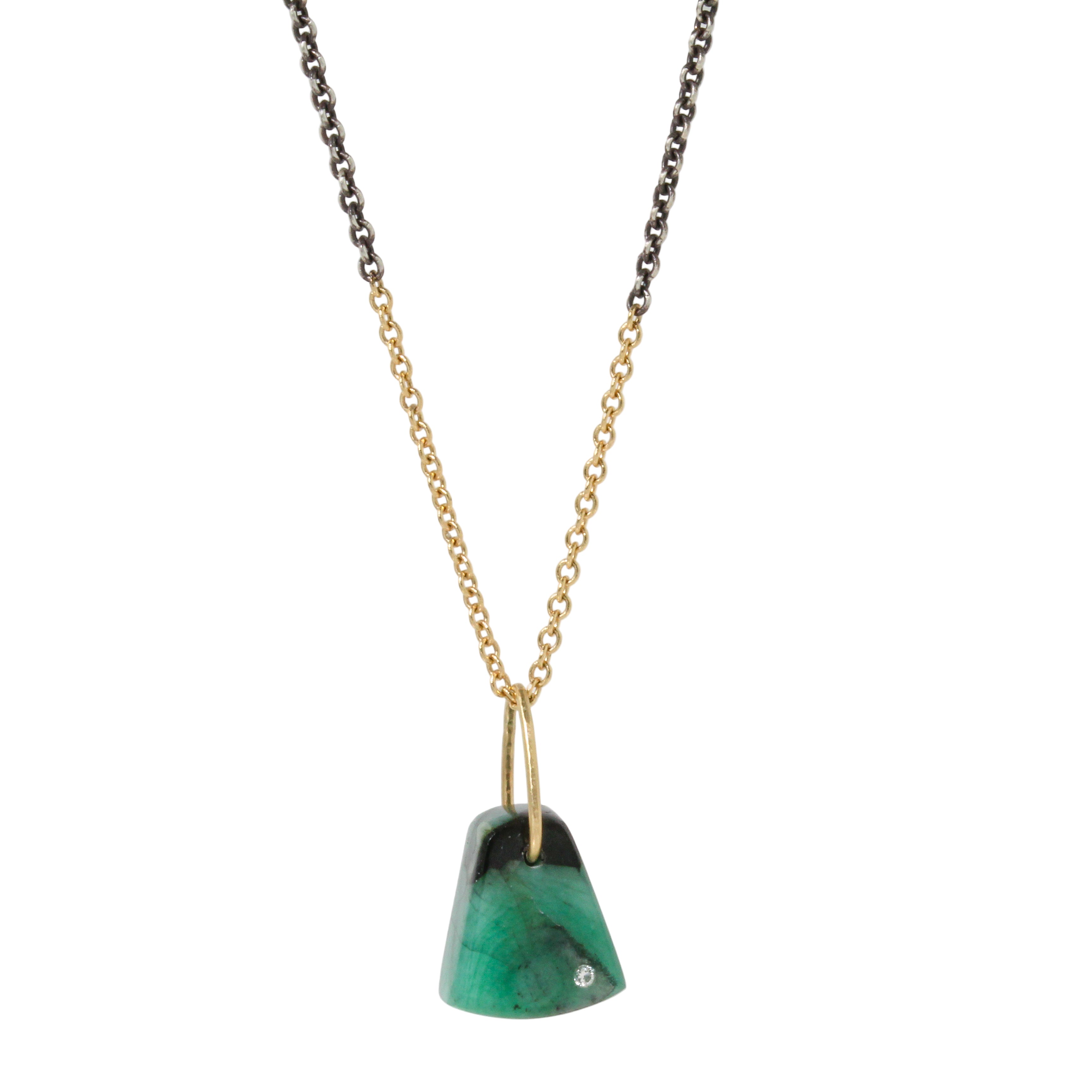 Emerald Prism Necklace-Karin Luvaas