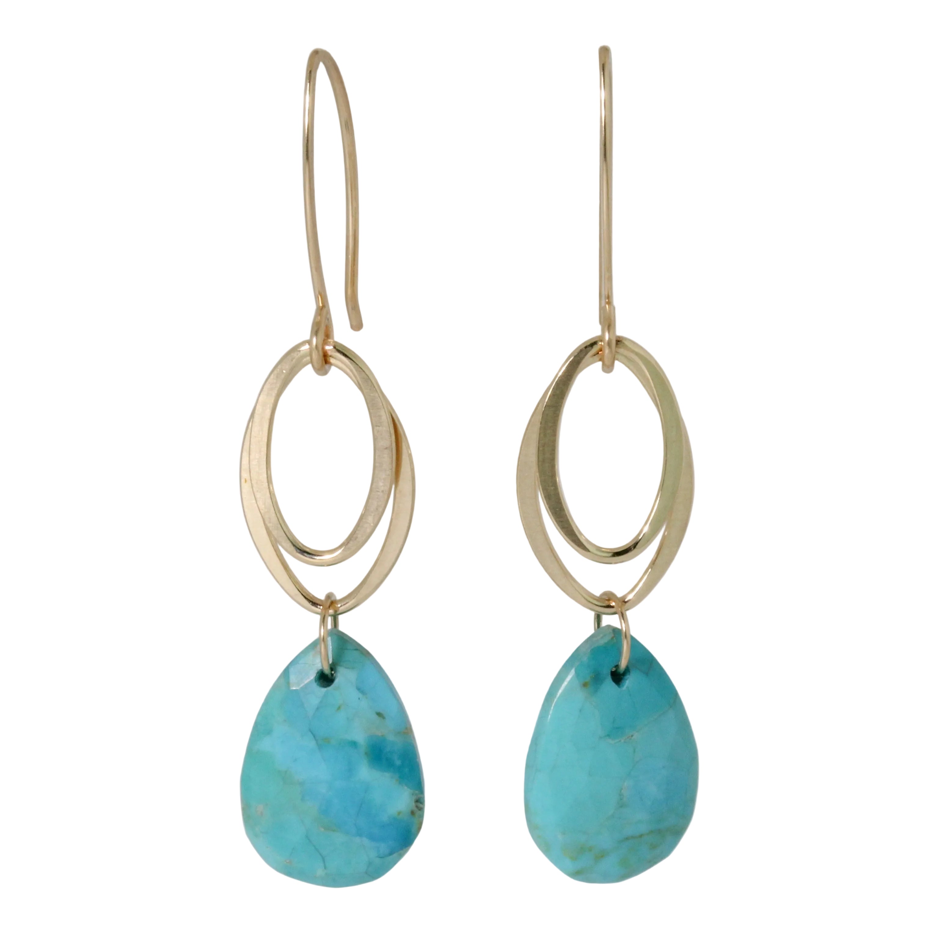 Fiona Turquoise Earrings-Lulu Designs