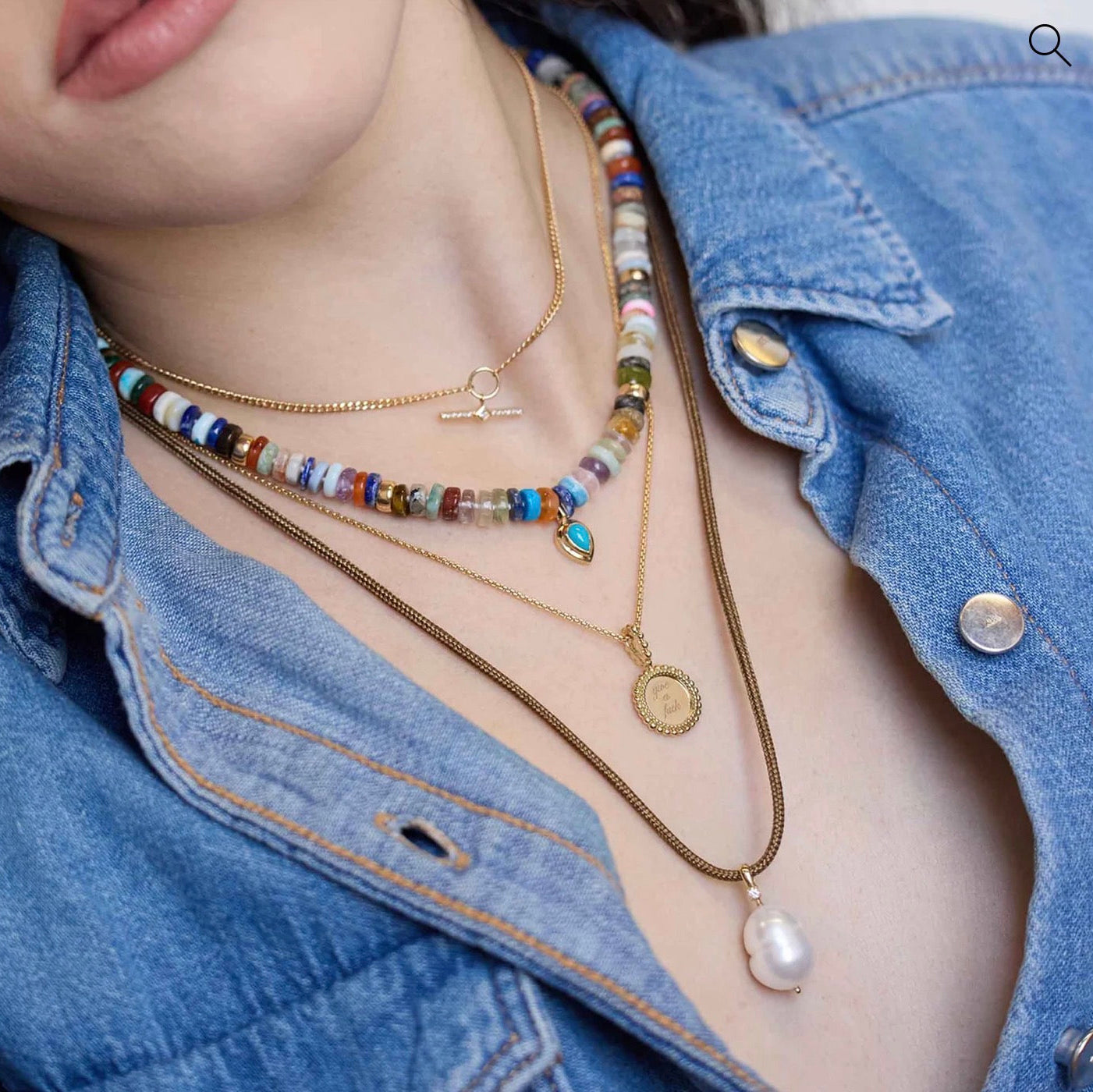 Freshwater Pearl + Diamond Paracord Necklace-Zoë Chicco
