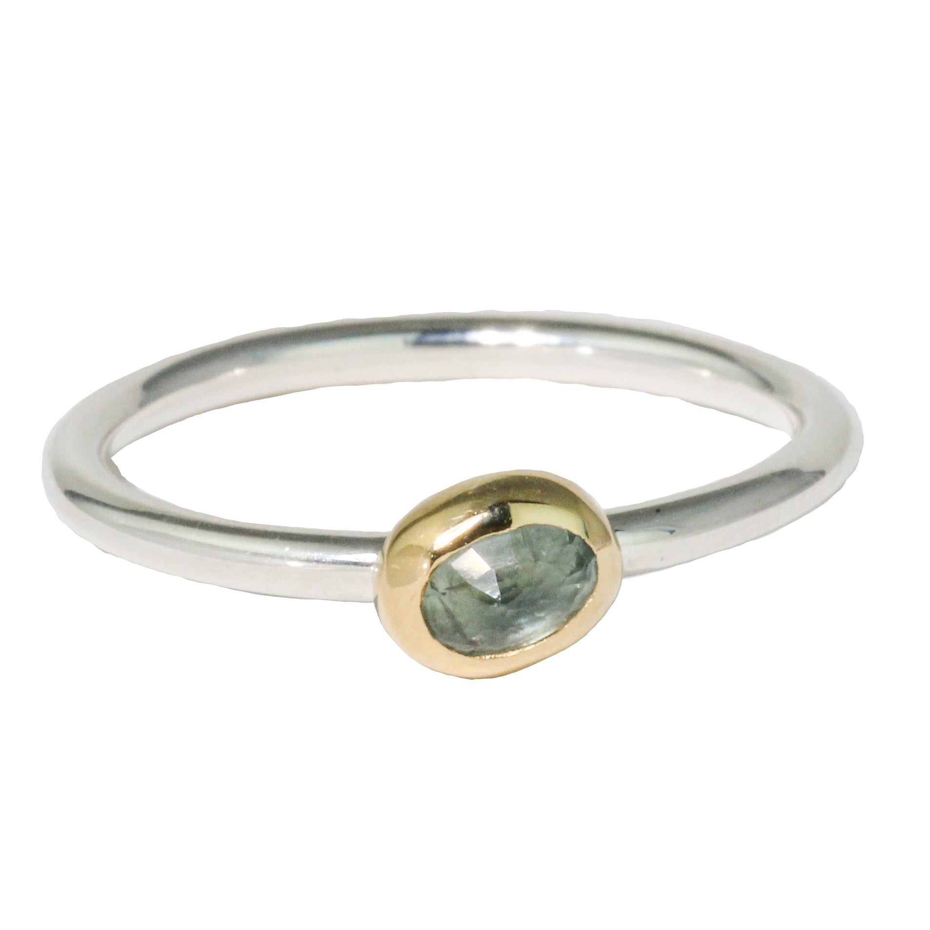 Green Sapphire Stacking Ring-Sara Thompson