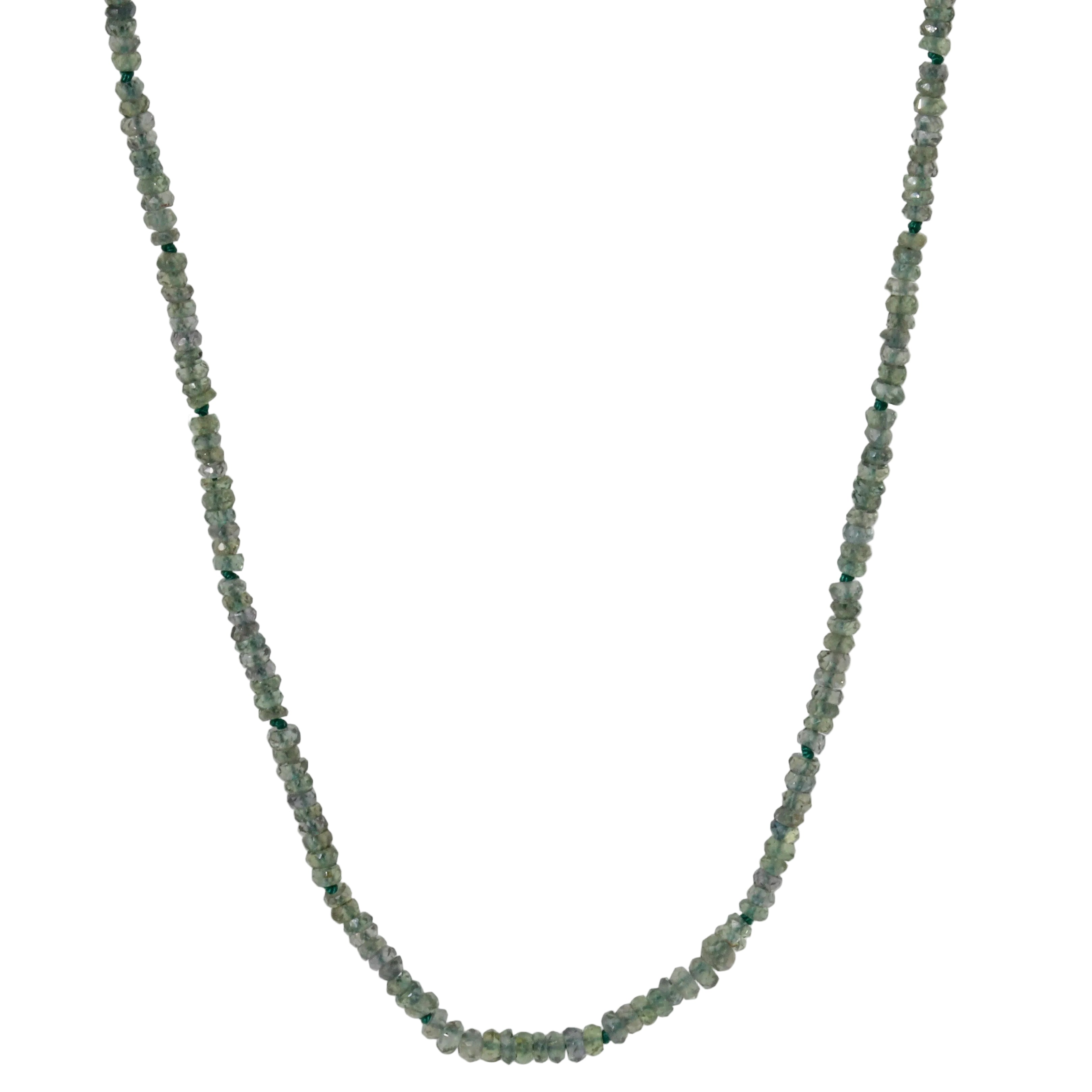 Green Sapphire Strand Necklace-Little Bird by Chemistry