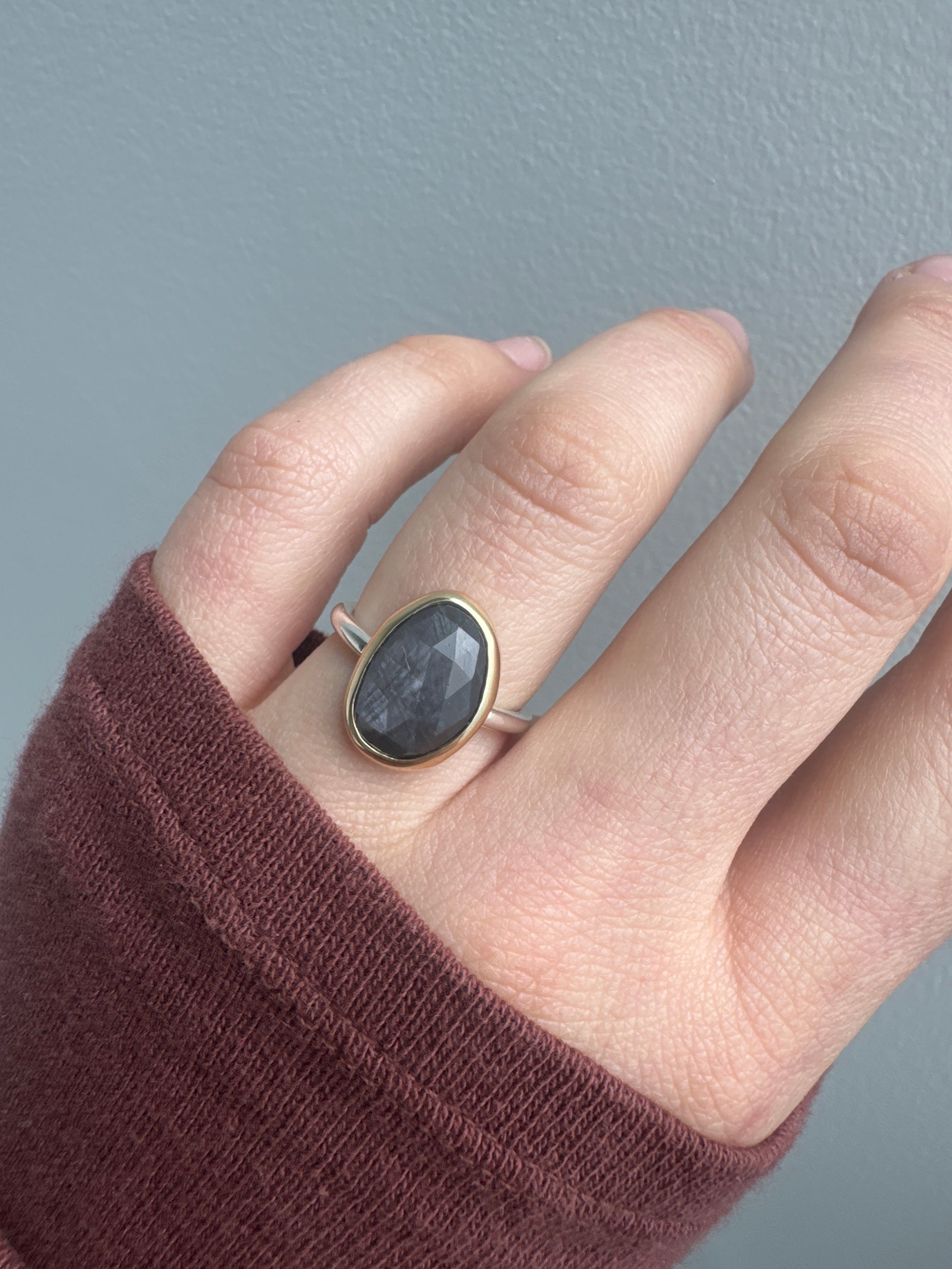 Grey Sapphire Ring-Sara Thompson