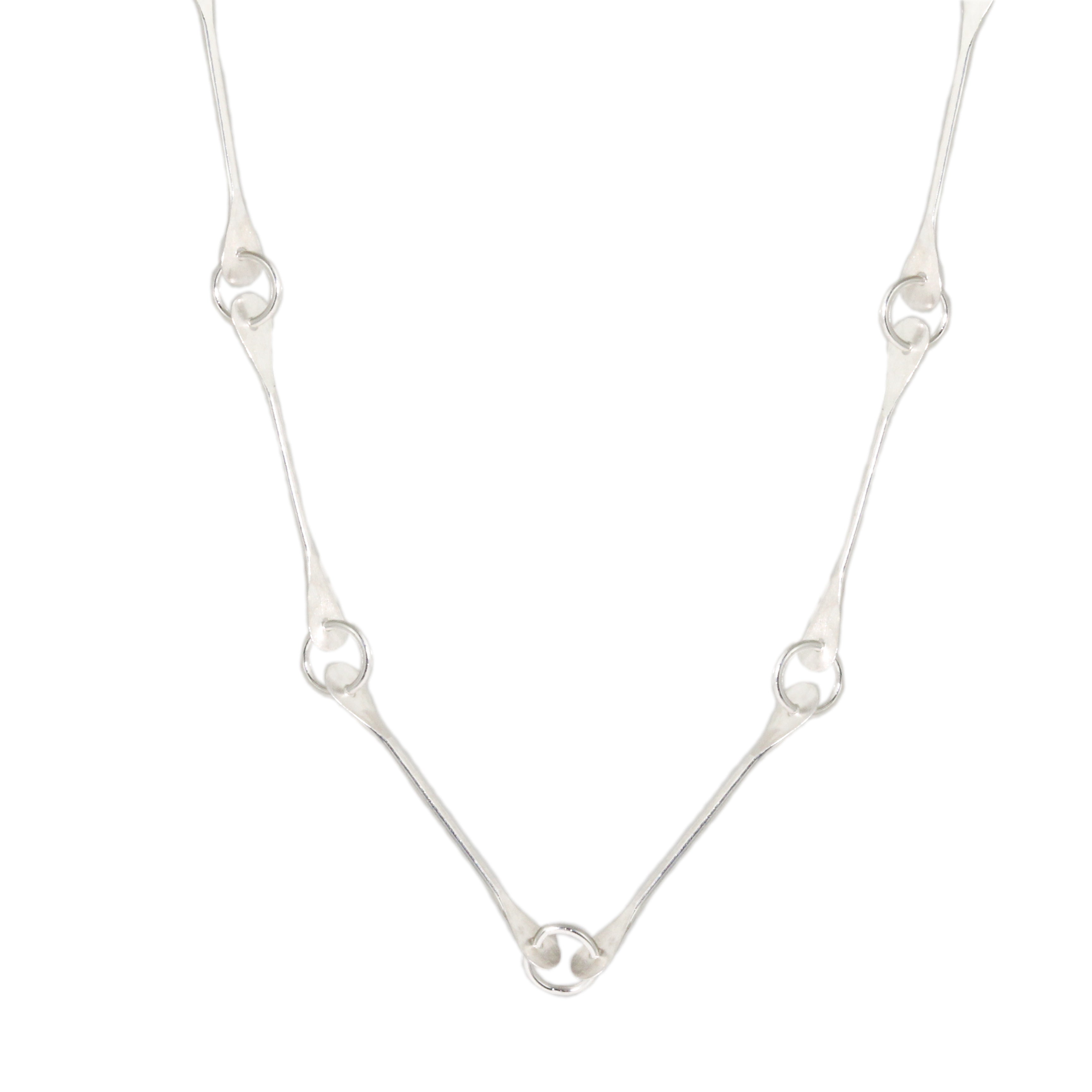 Hand Forged Bone Link Chain Necklace-Melissa Joy Manning
