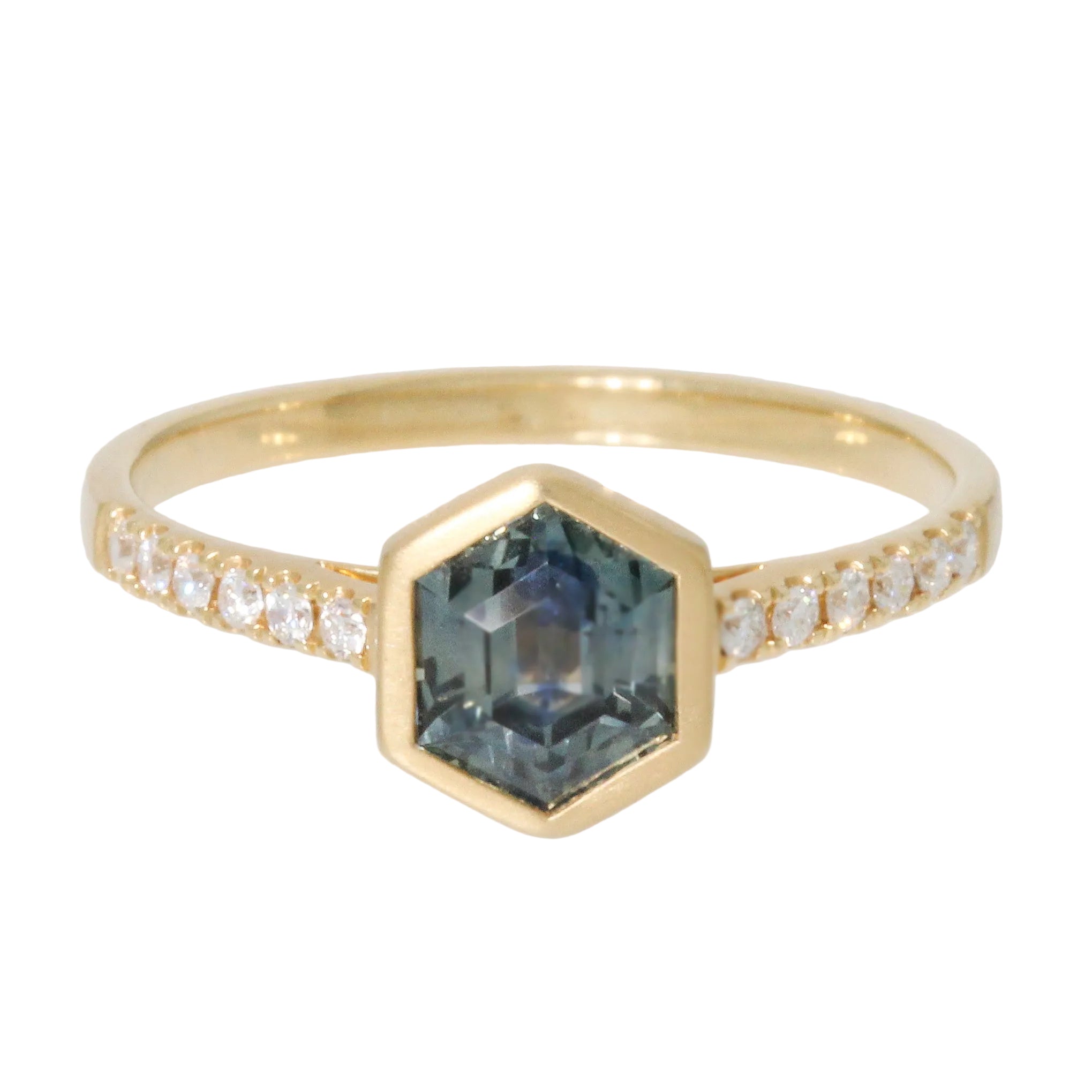 Hex Montana Sapphire & Diamond Ring-Kimberly Collins