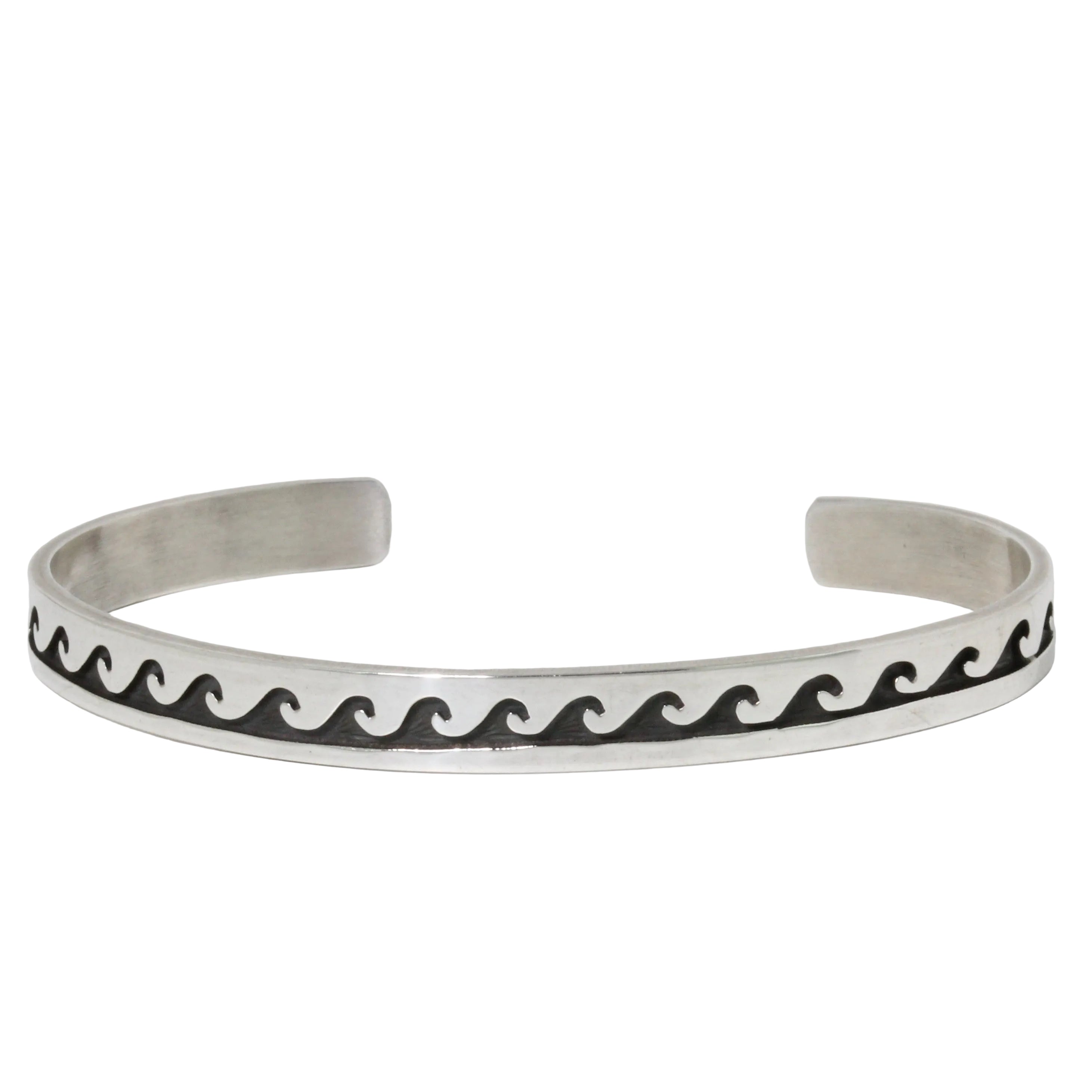 Hopi Wave Cuff Bracelet-Southwest