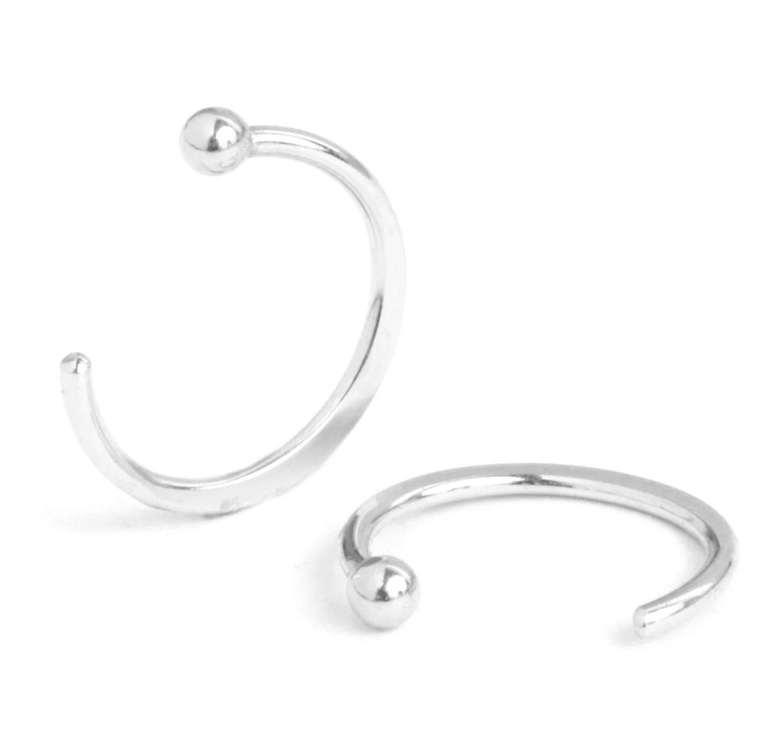 Hug Single Earring - Sterling Silver-Melissa Joy Manning