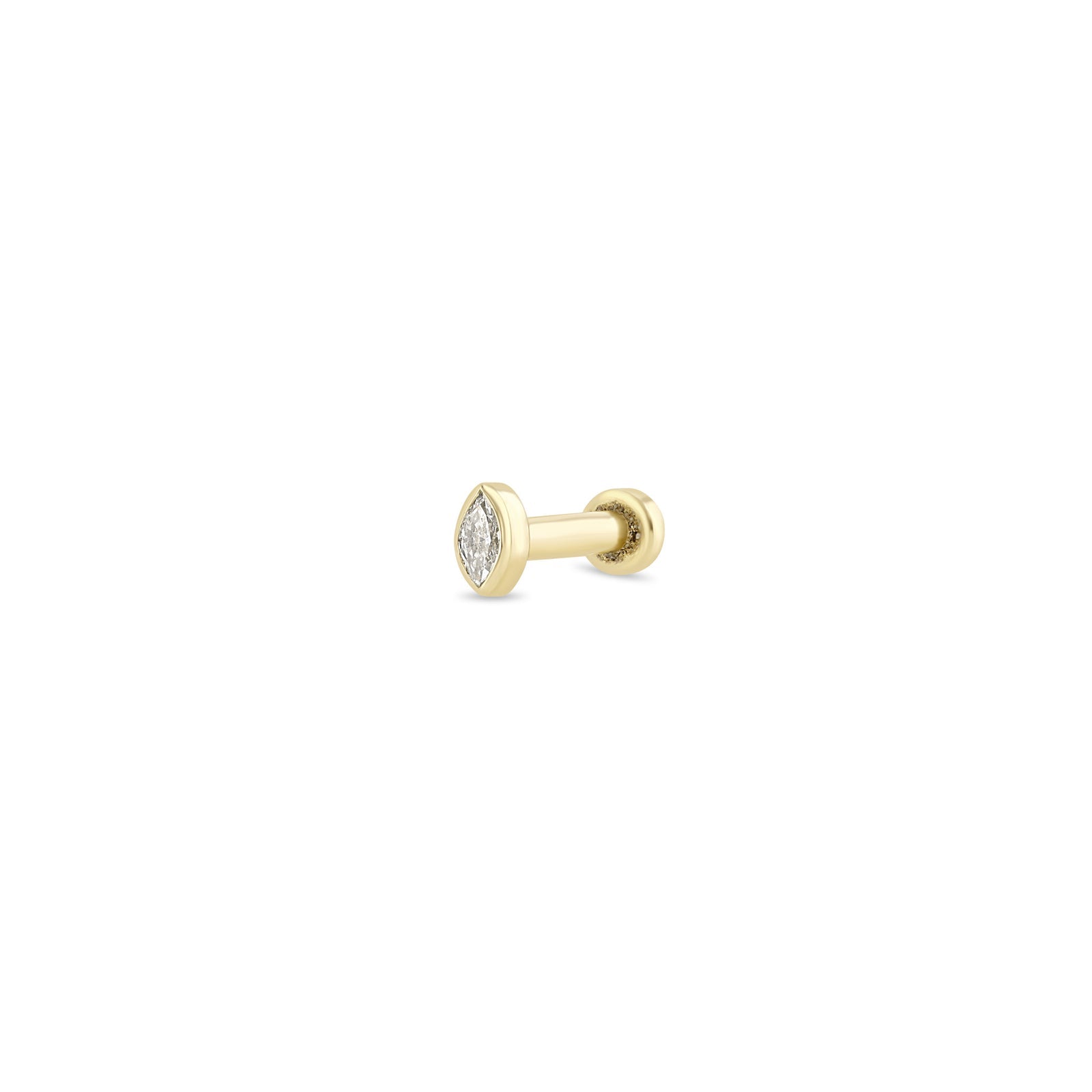 Itty Bitty Marquis Diamond Flat Back Stud-Zoë Chicco