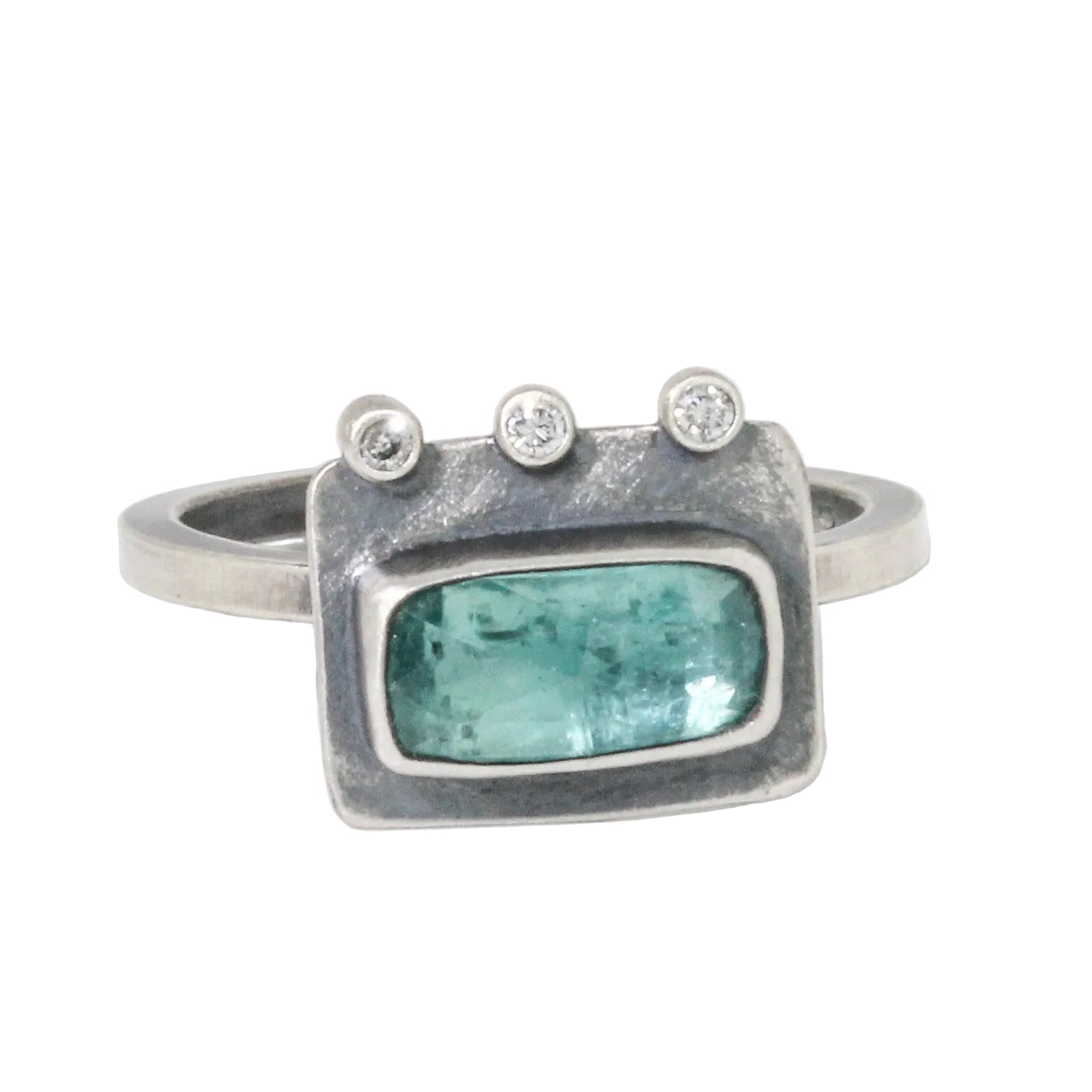 Kyanite & Diamond Ring-Austin Titus