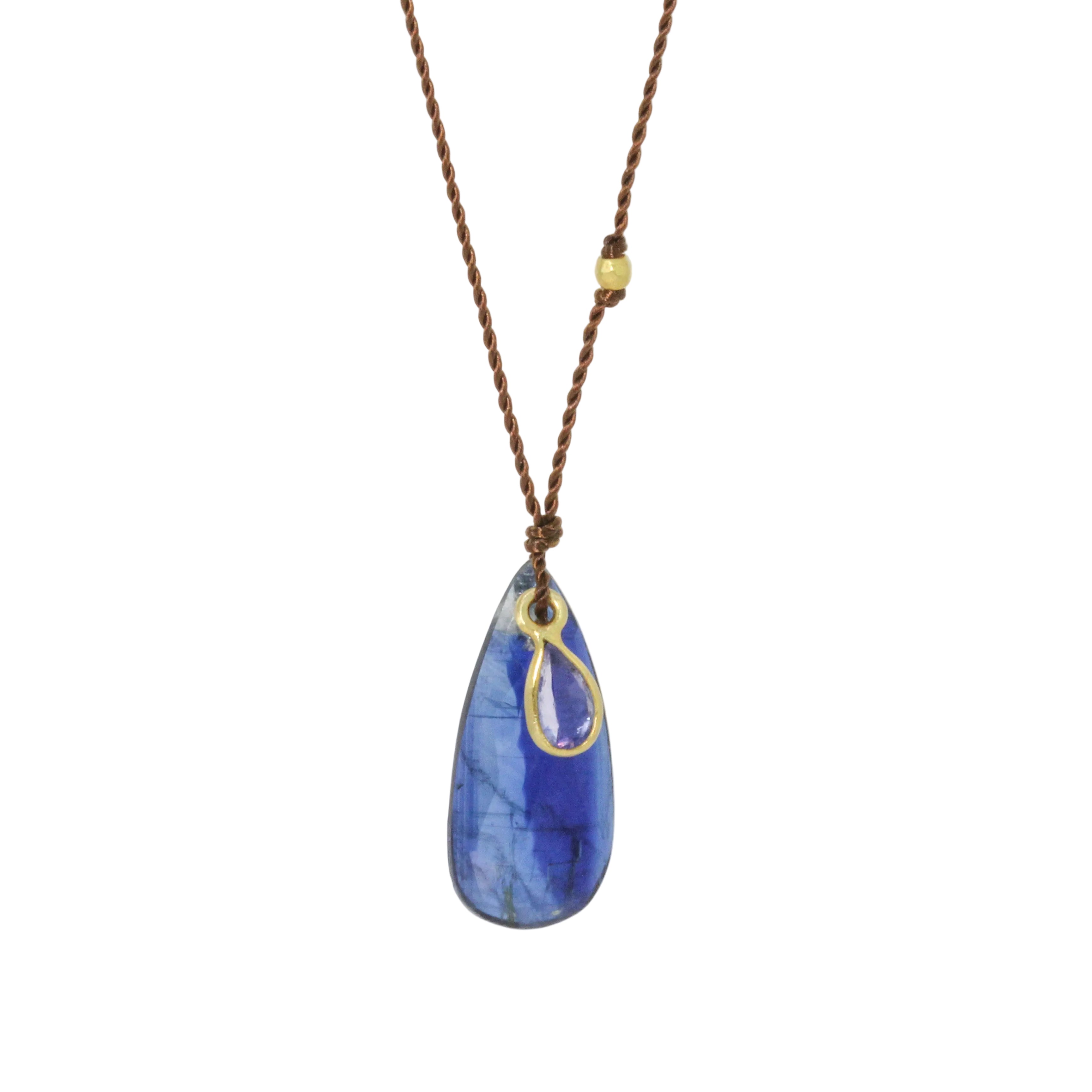 Kyanite + Tanzanite Necklace-Margaret Solow