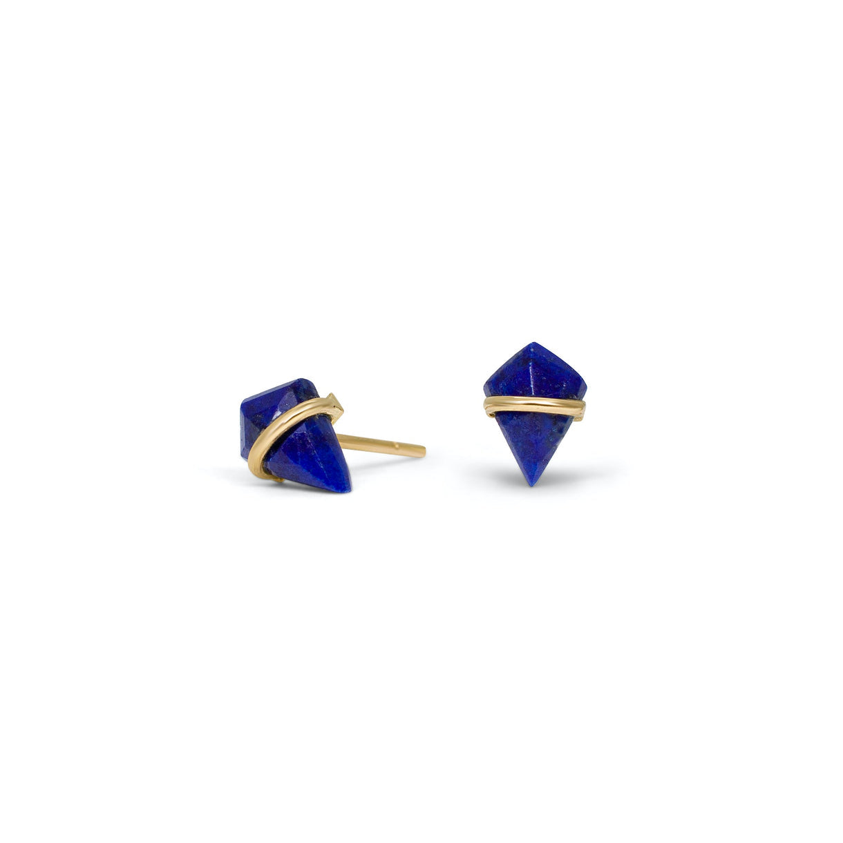 Lapis Kite Stud Earrings-Page Sargisson