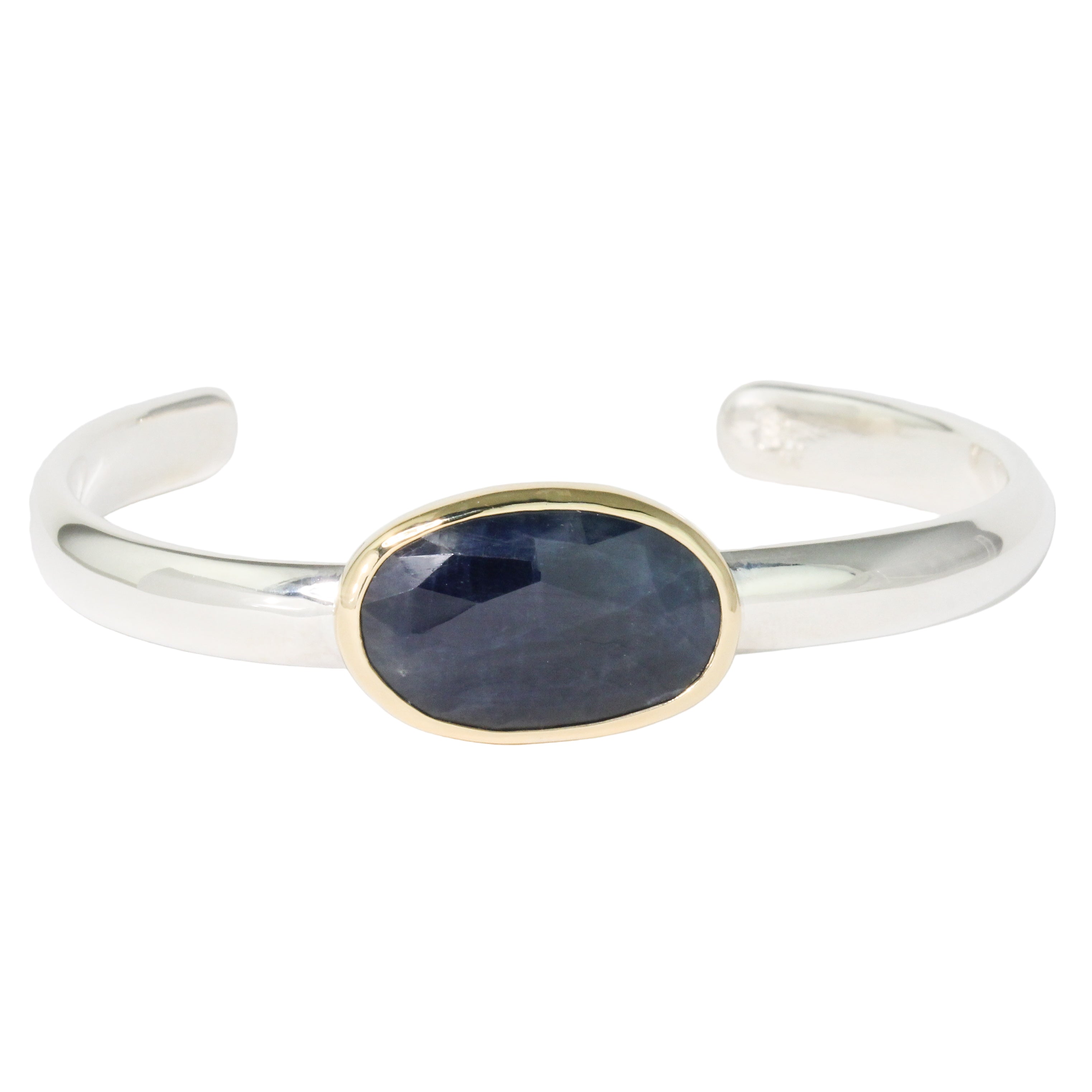 Large Blue Sapphire Cuff Bracelet-Sara Thompson