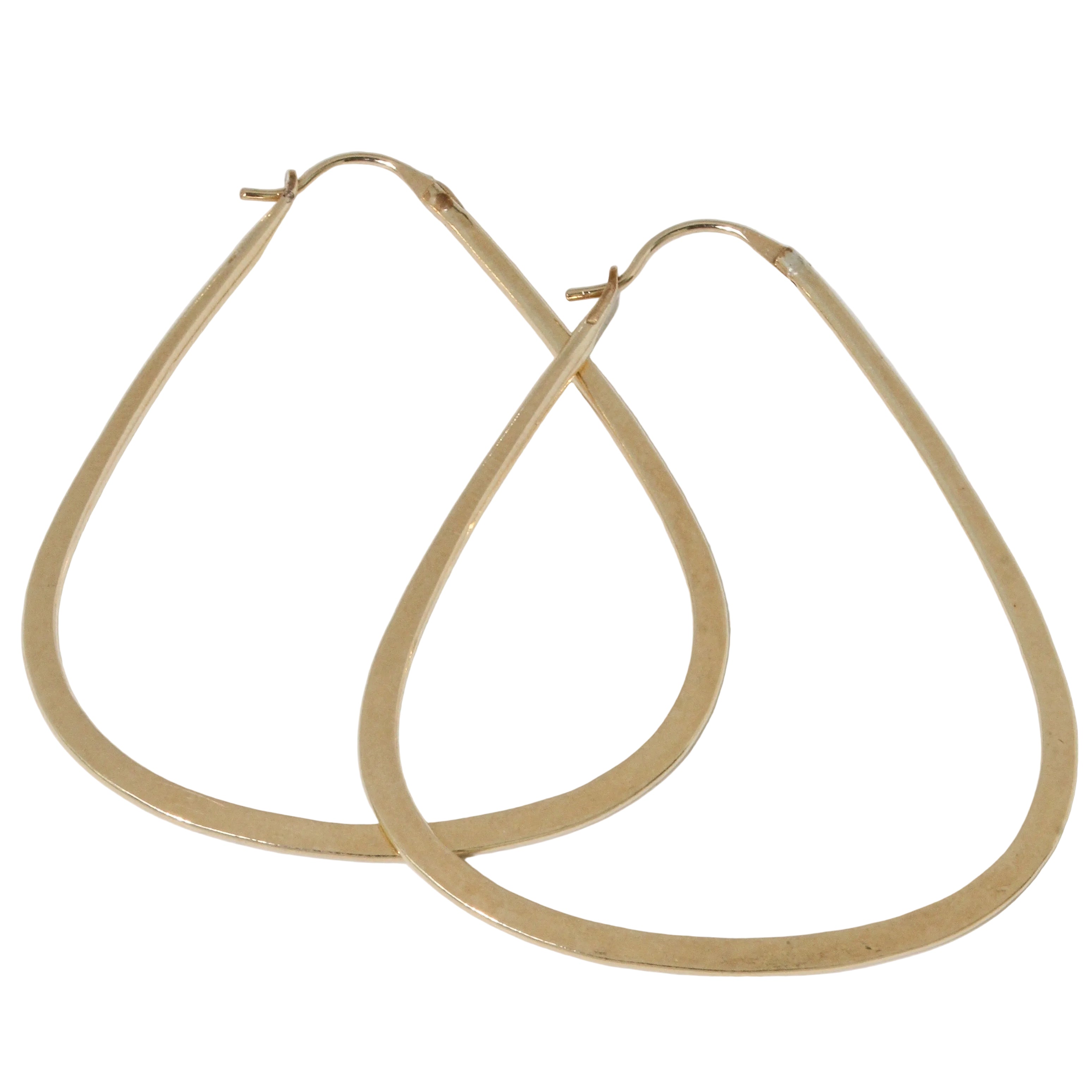 Large Gold-Filled Shadow Hoops-Lulu Designs