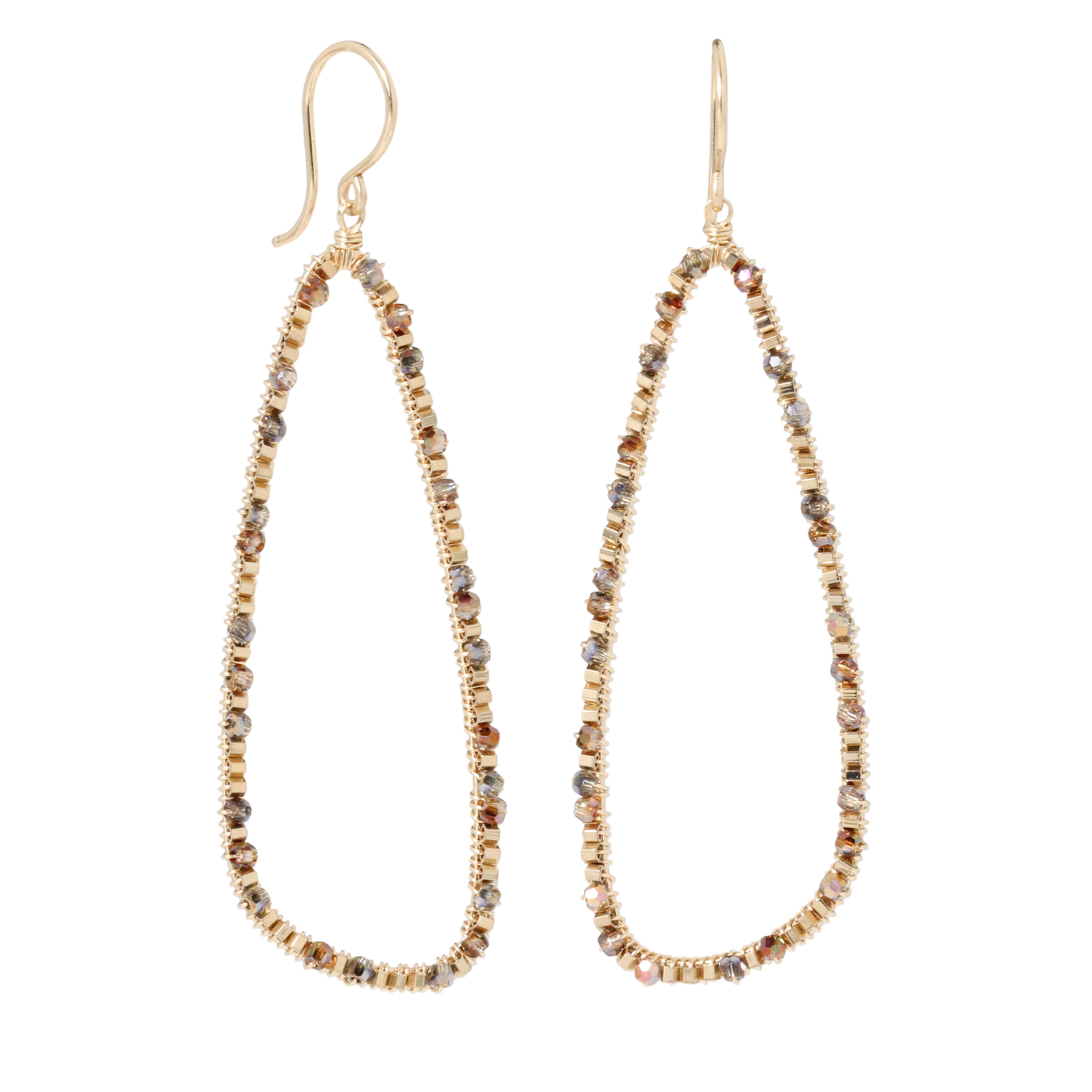 Large Open Asymmetrical Earrings-Dana Kellin