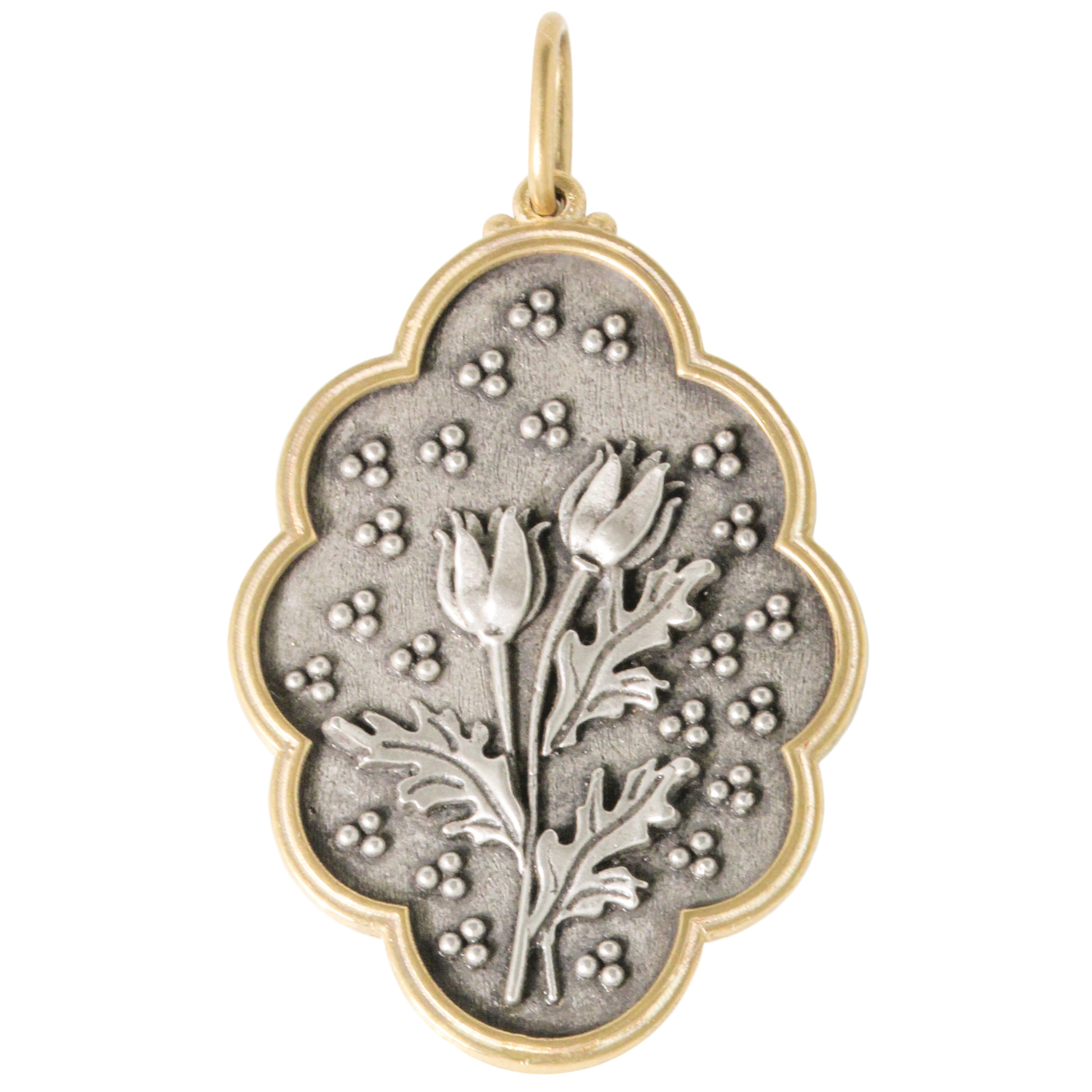 Large Thistle + Dragonfly Charm-Erica Molinari