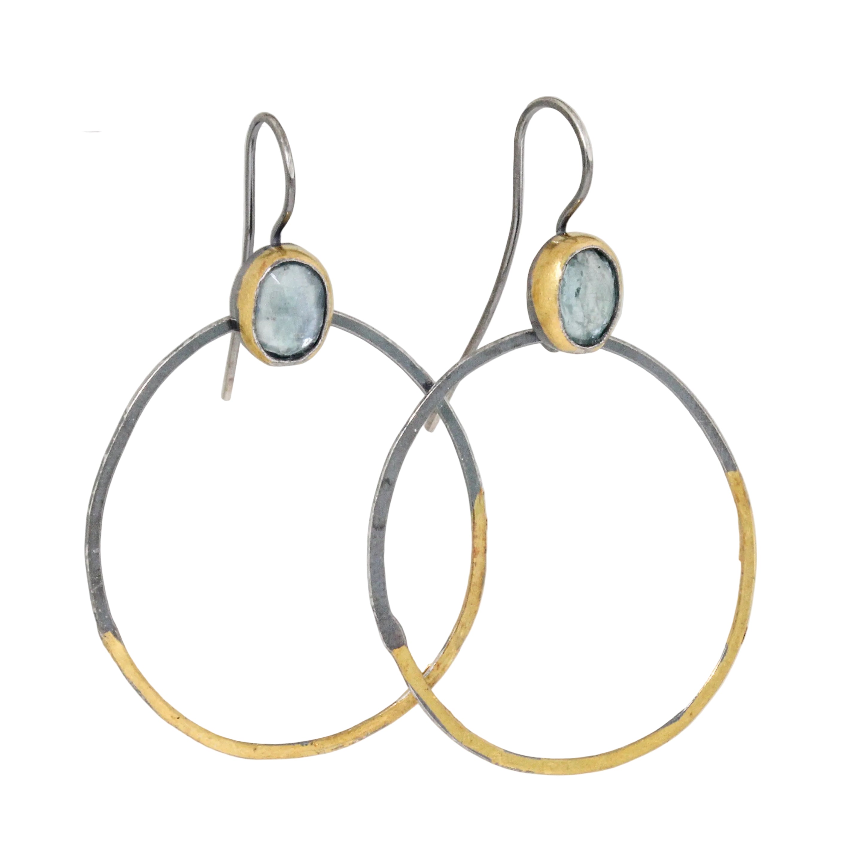Light Blue Kyanite with Open Drop Earrings-Austin Titus