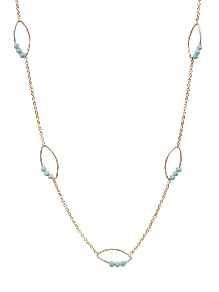 Lucca Turquoise Necklace-Lulu Designs