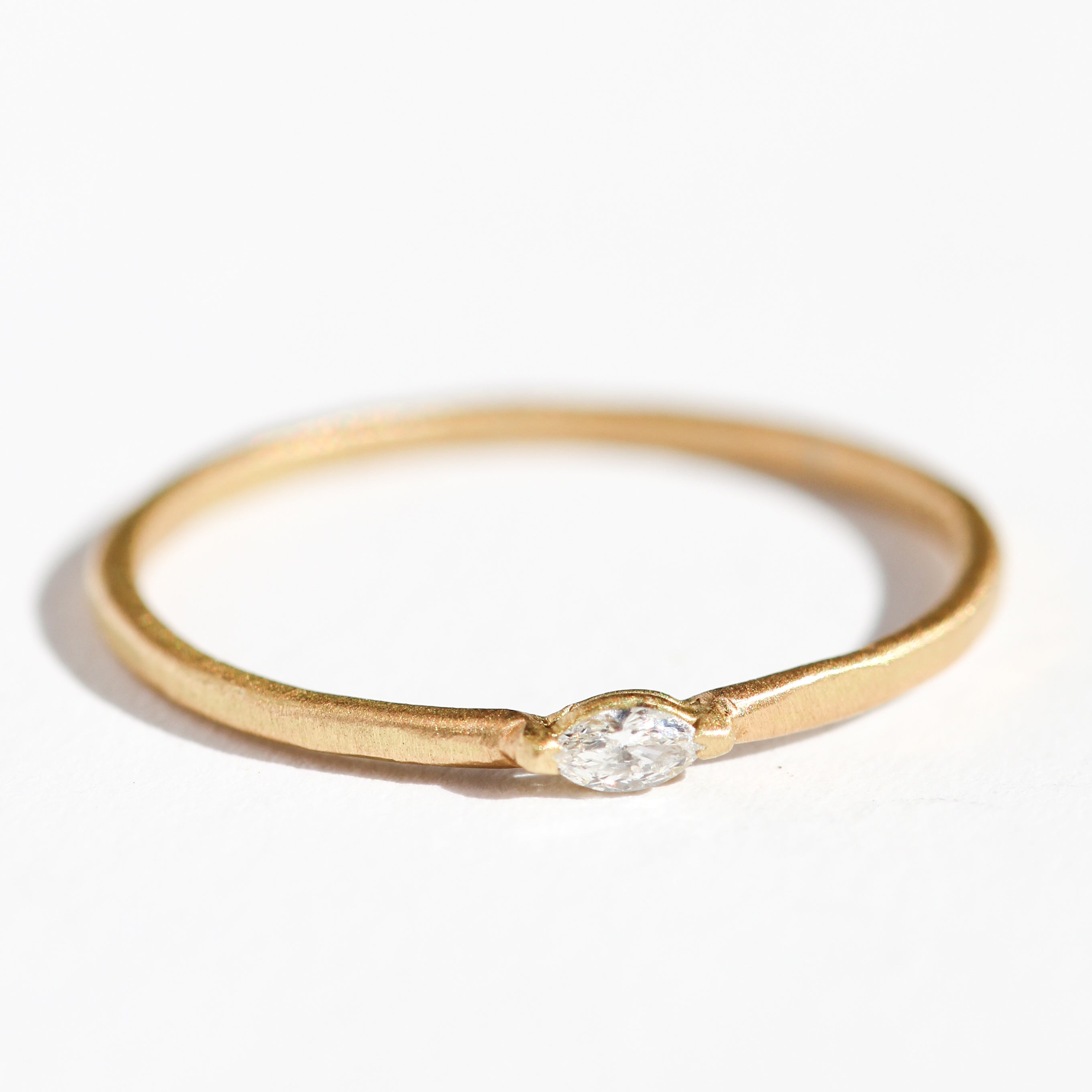 Mini Marquis Diamond Ring-Petite Baleine