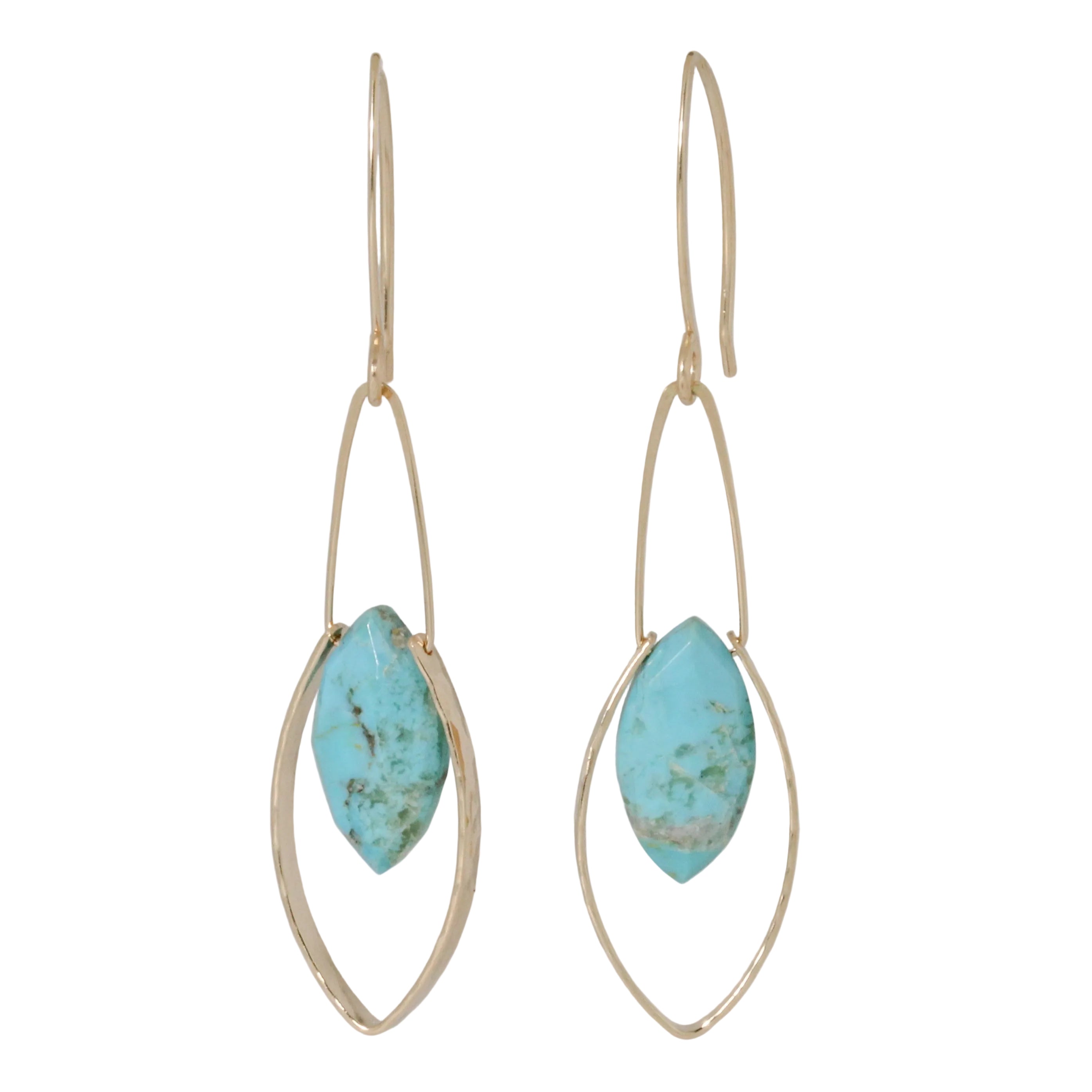 Mona Turquoise Earrings-Lulu Designs