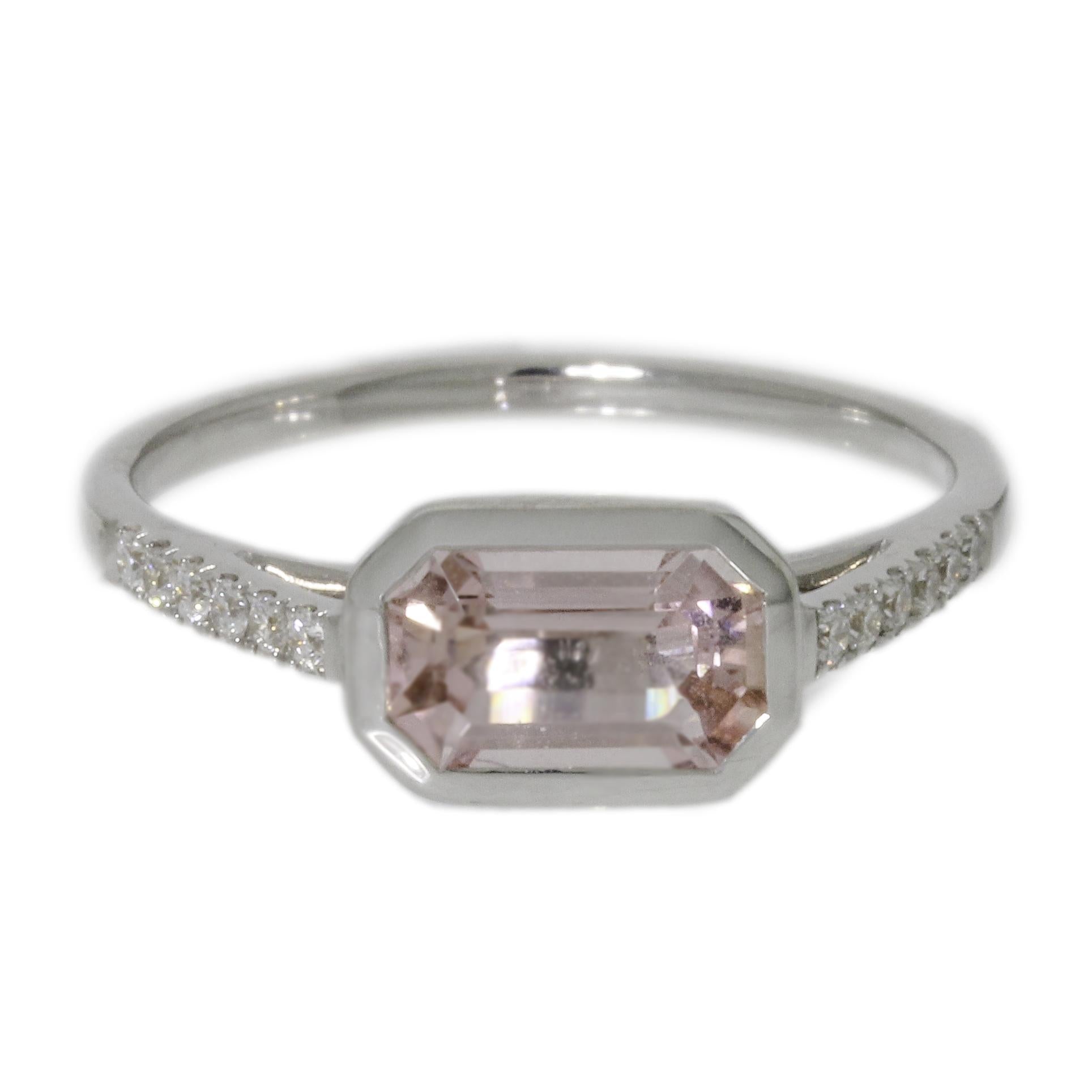 Morganite & Diamond Ring-Kimberly Collins