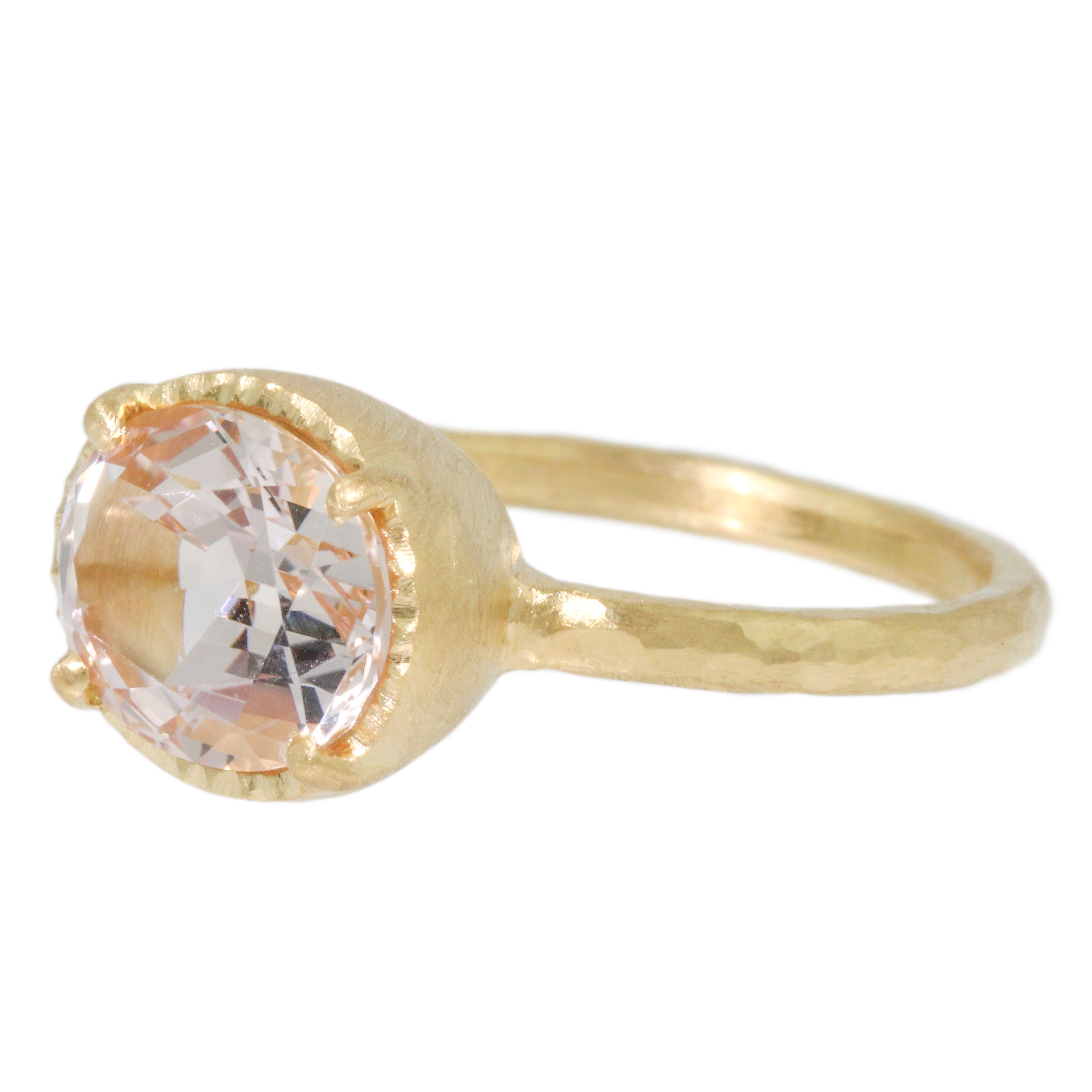 Morganite Solitaire Ring-Yasuko Azuma